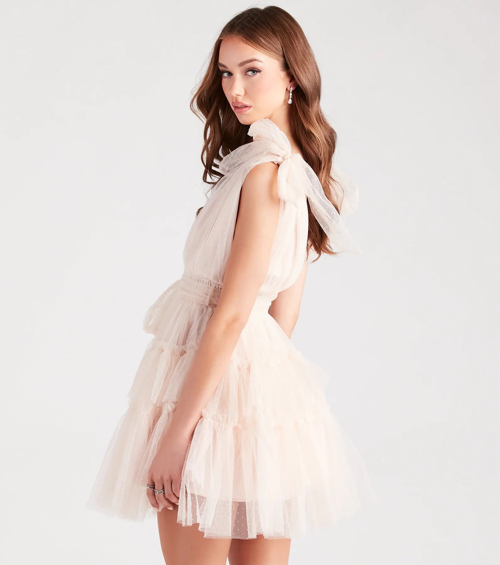 Carina Tulle Polka Dot A-Line Party Dress - Image 2