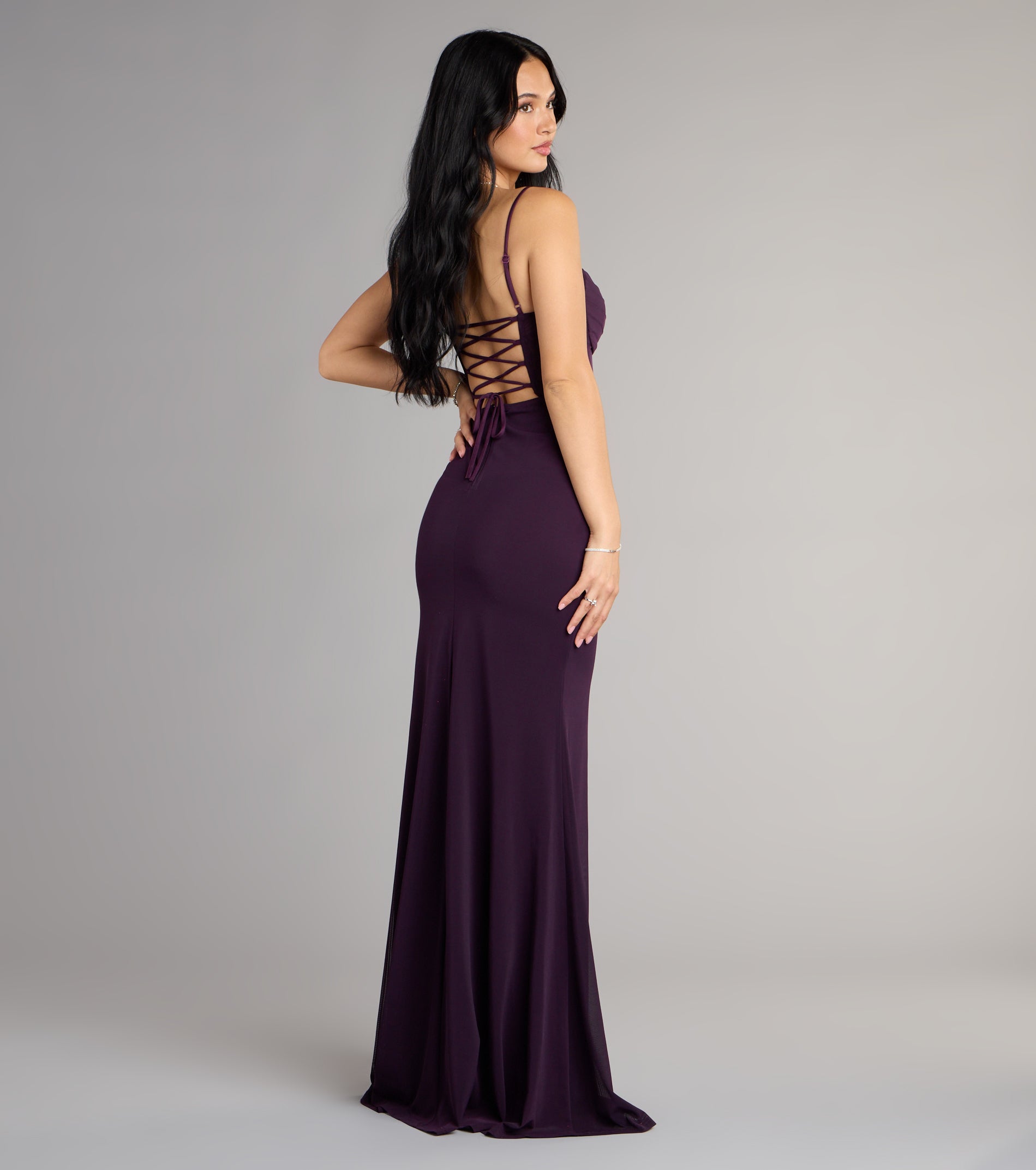 Marabella Mesh Corset Mermaid Formal Dress - Image 6