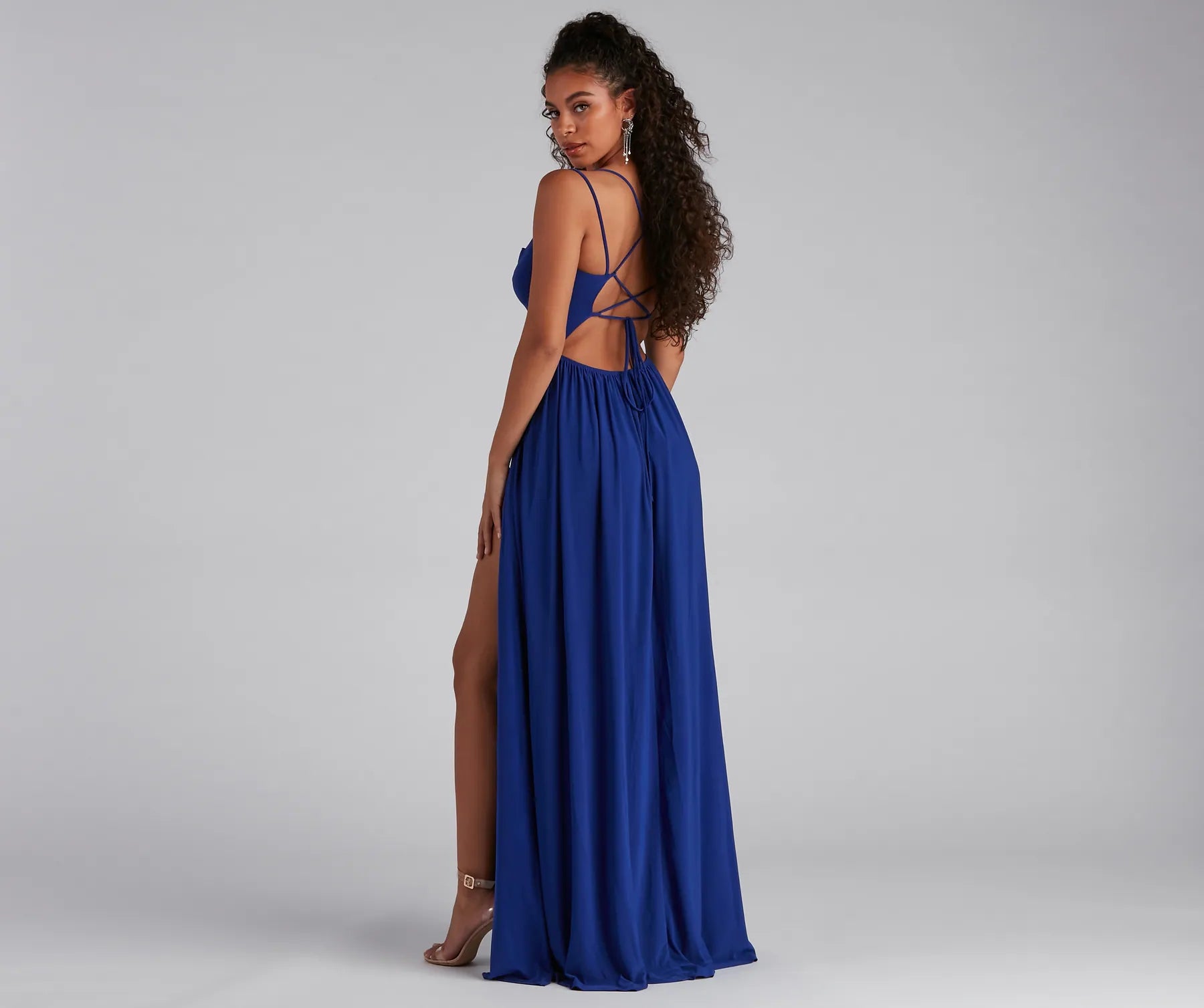 Fleur Formal Double High Slit Dress - Image 2