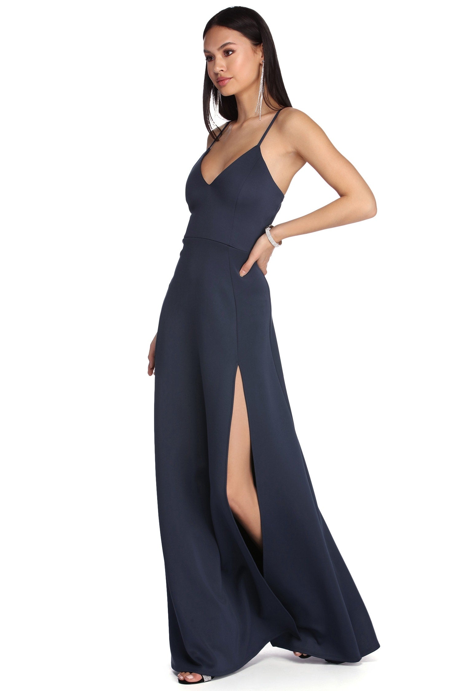 Avianna Formal High Slit Dress - Image 3