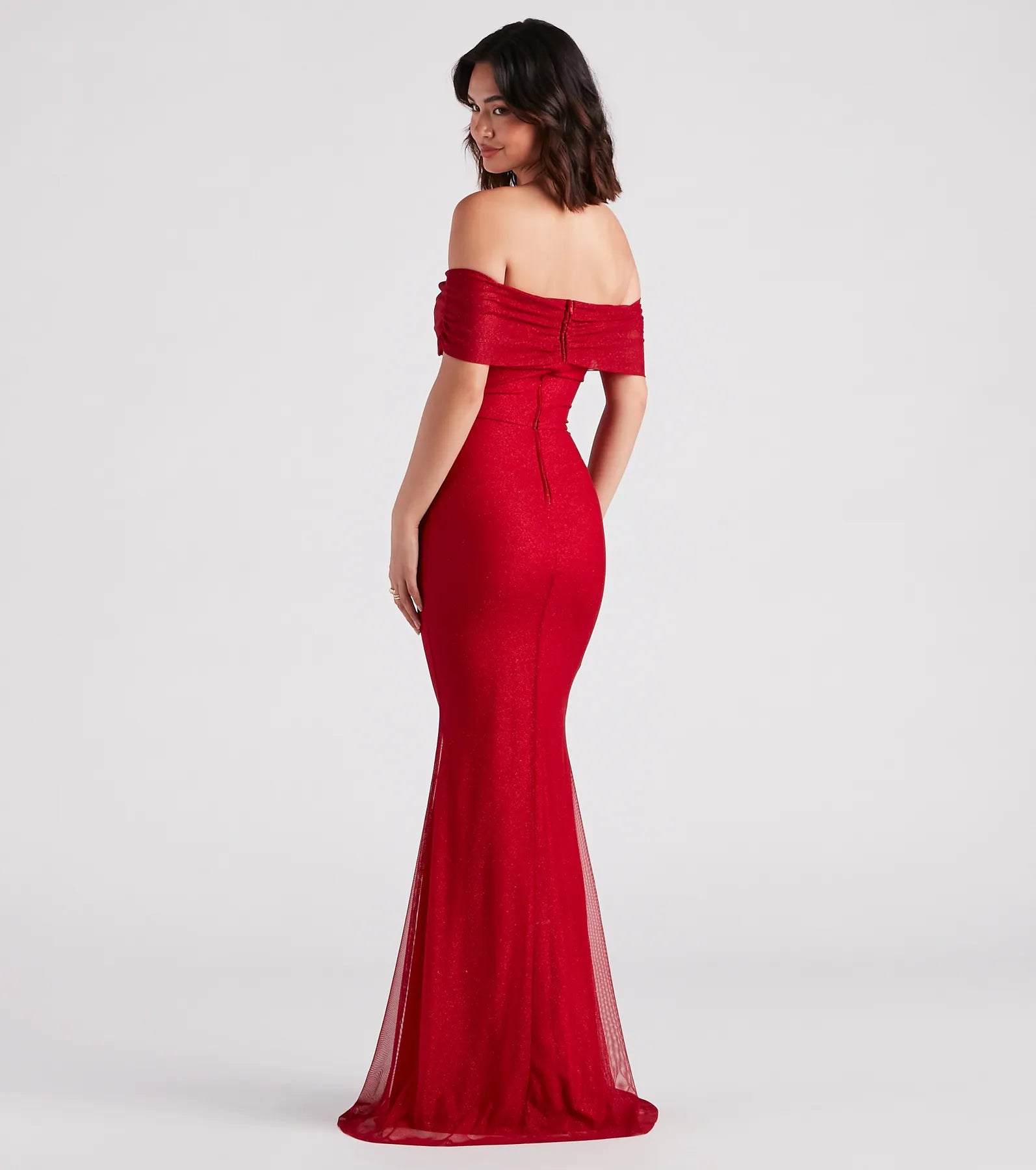 Alice Formal Glitter Off The Shoulder Dress - Image 2