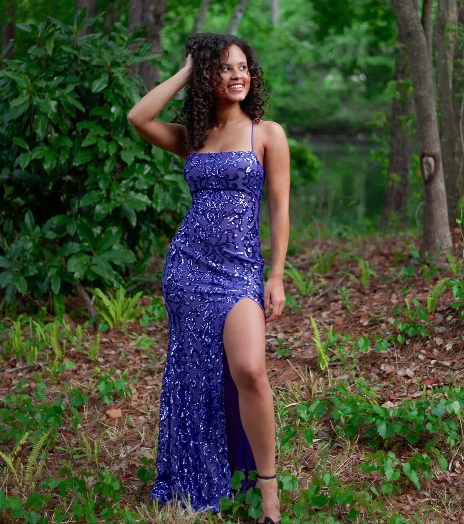 Rowena Sequin Mermaid Dress - Image 15