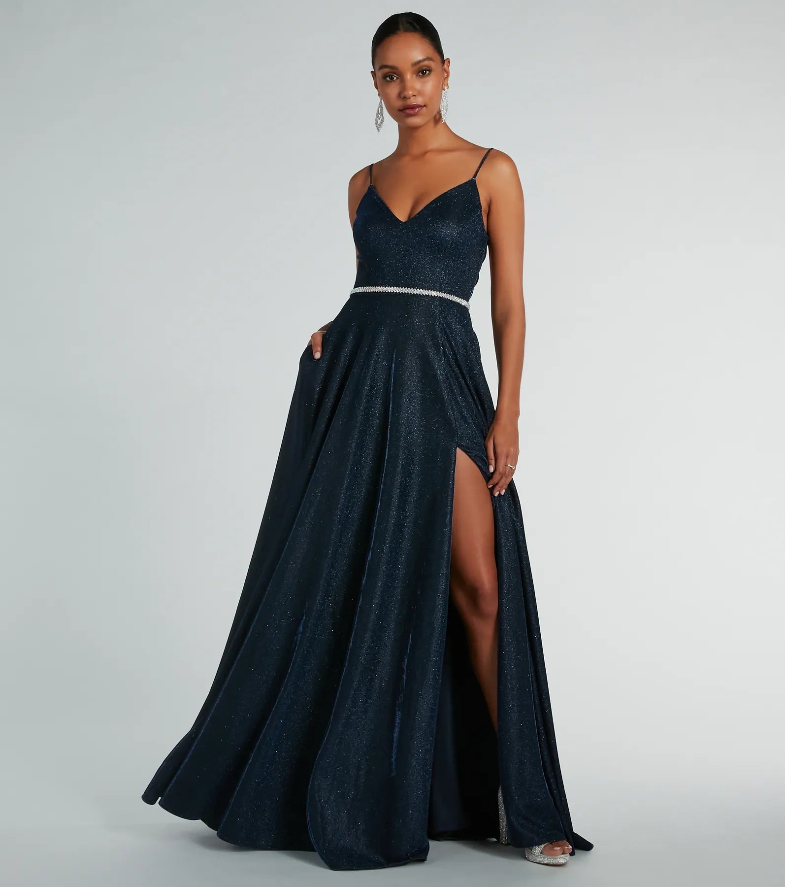 Sally Lattice Back A-Line Ball Gown - Image 9