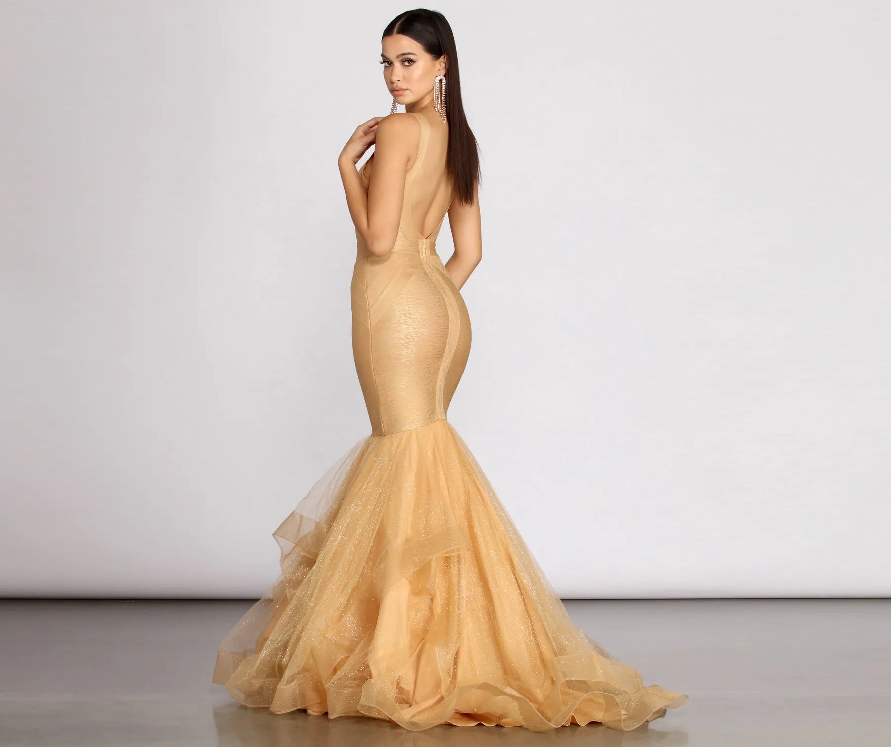 Corina Formal Bandage Tulle Dress - Image 2