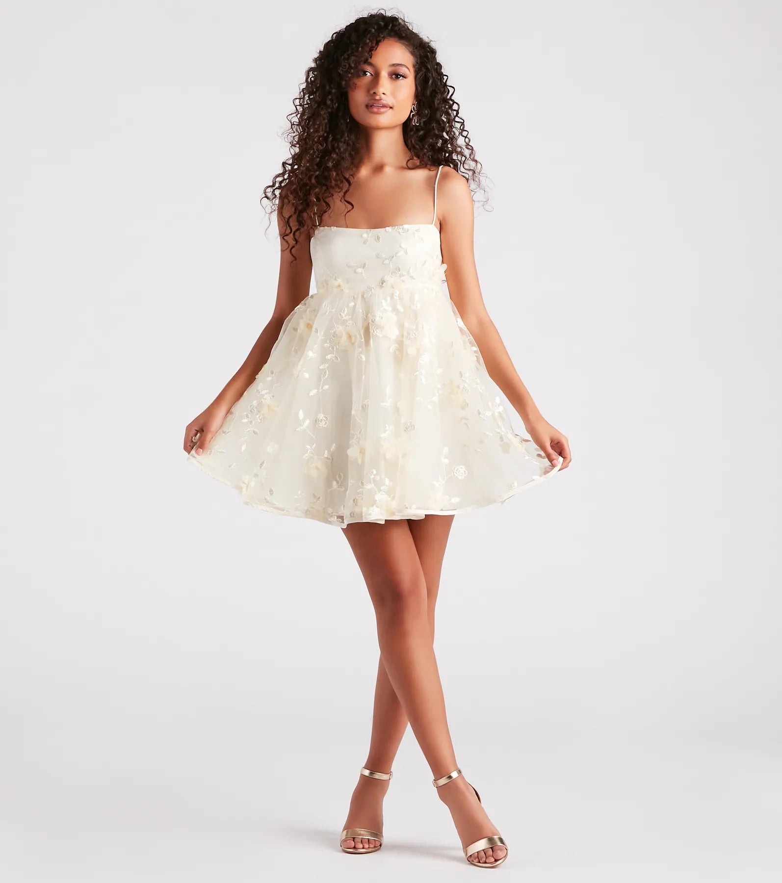 Eden Flower Babydoll Party Dress - Image 7
