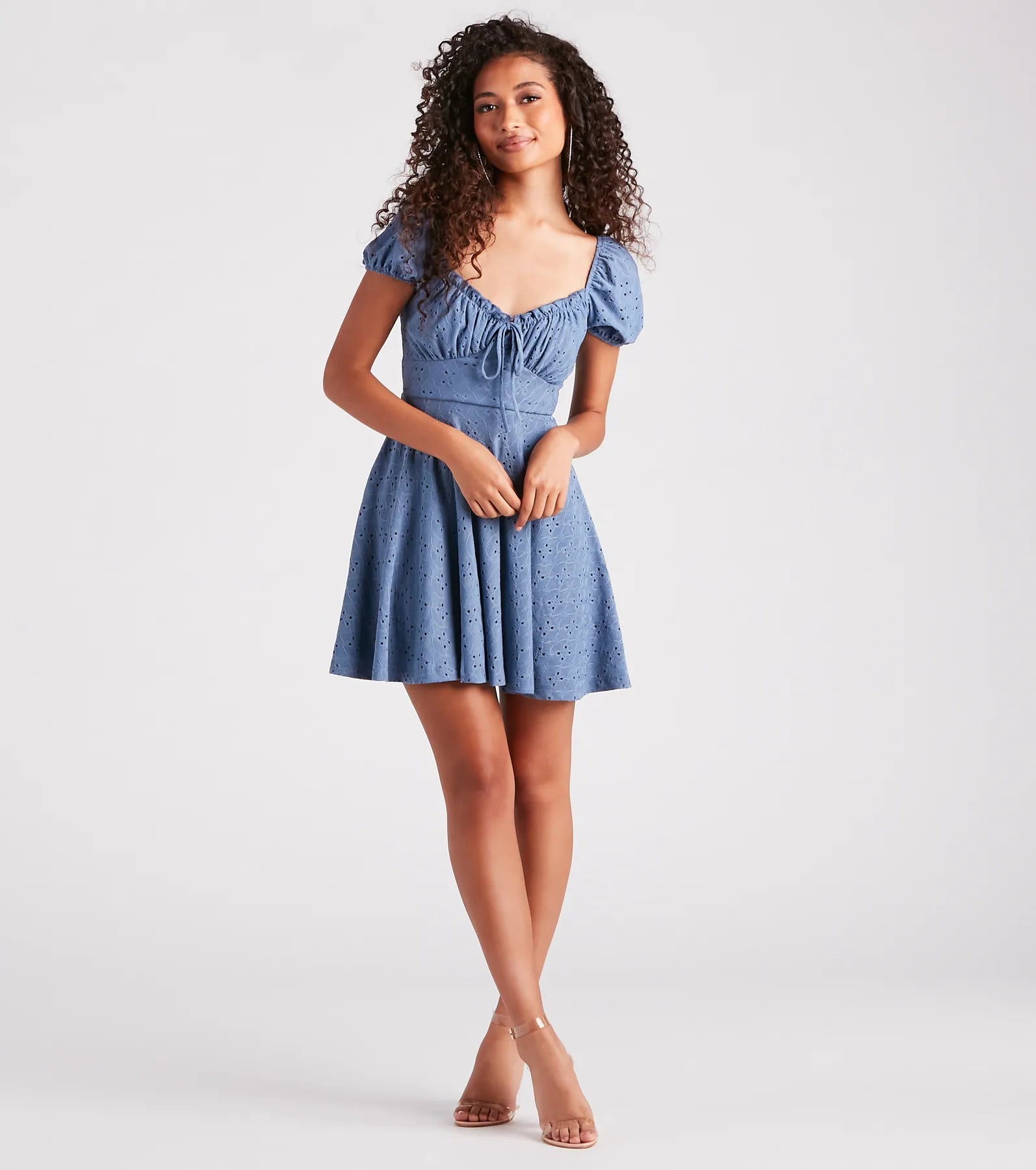 Sweet As Me Eyelet Lace Skater Dress - Image 7
