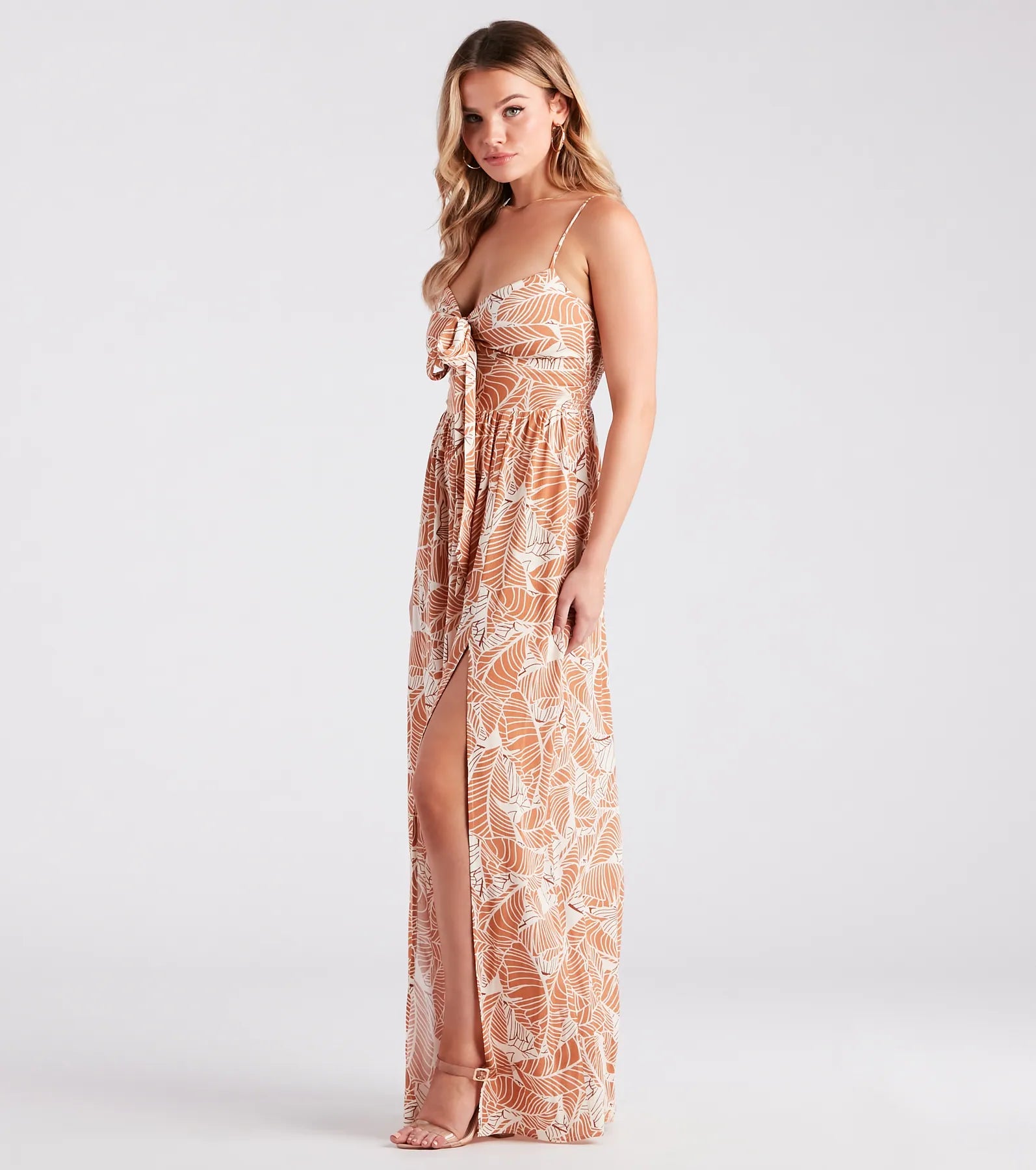 Vacay Happy Hour Tropical Print Maxi Dress - Image 3