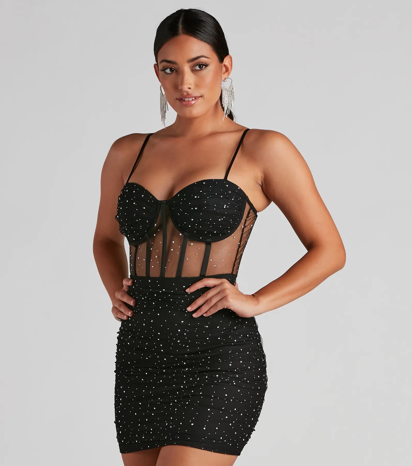 Pop Goes The Party Mesh Mini Dress - Image 8