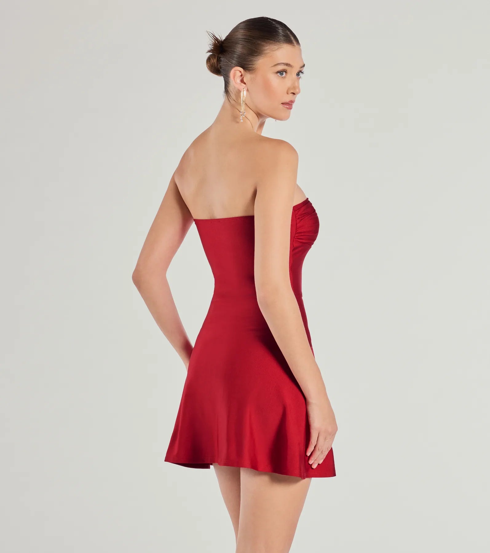 So Your Vibe Strapless A-line Mini Dress - Image 29