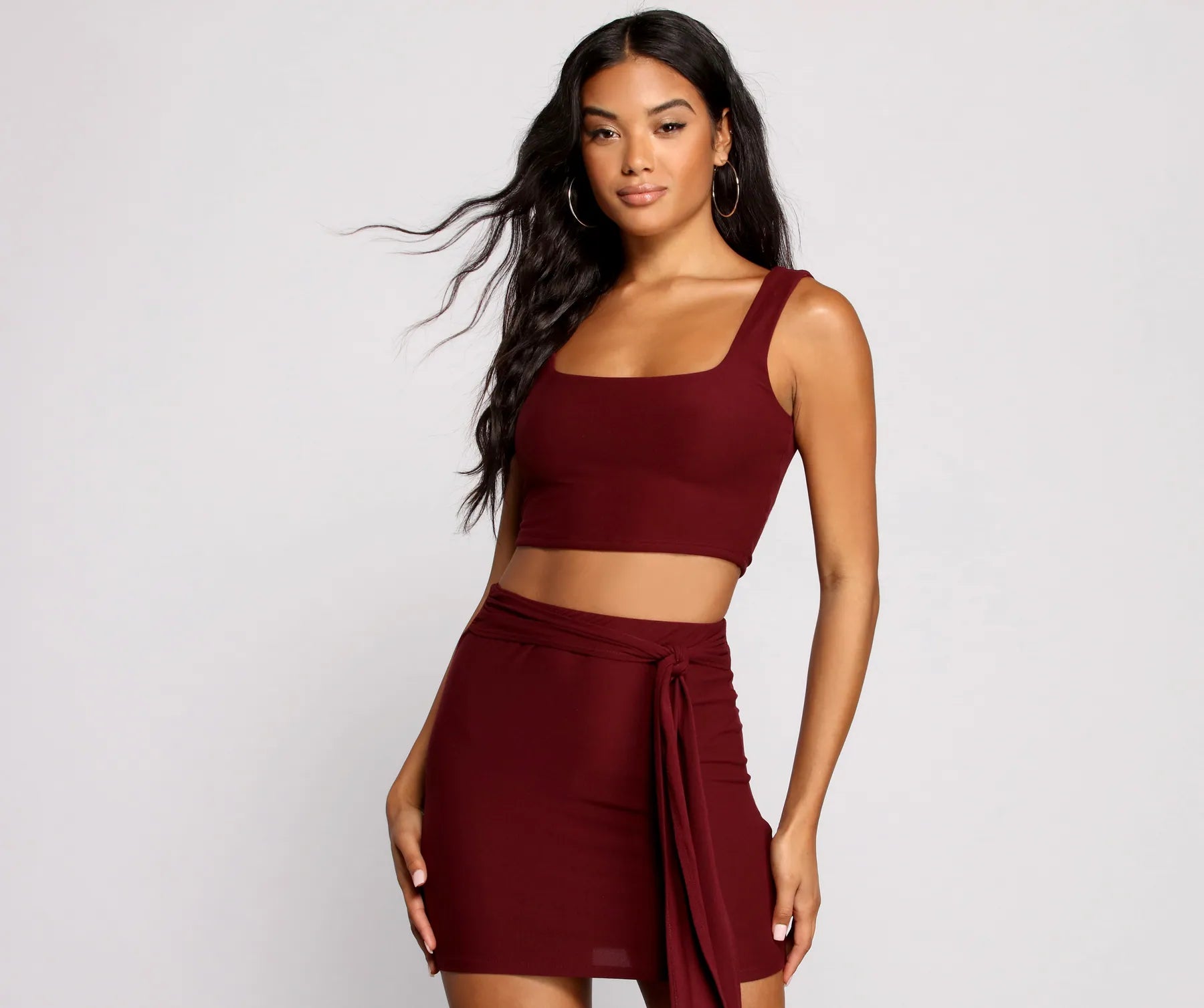 Classic Chic Wide Strap Crop Top - Image 5