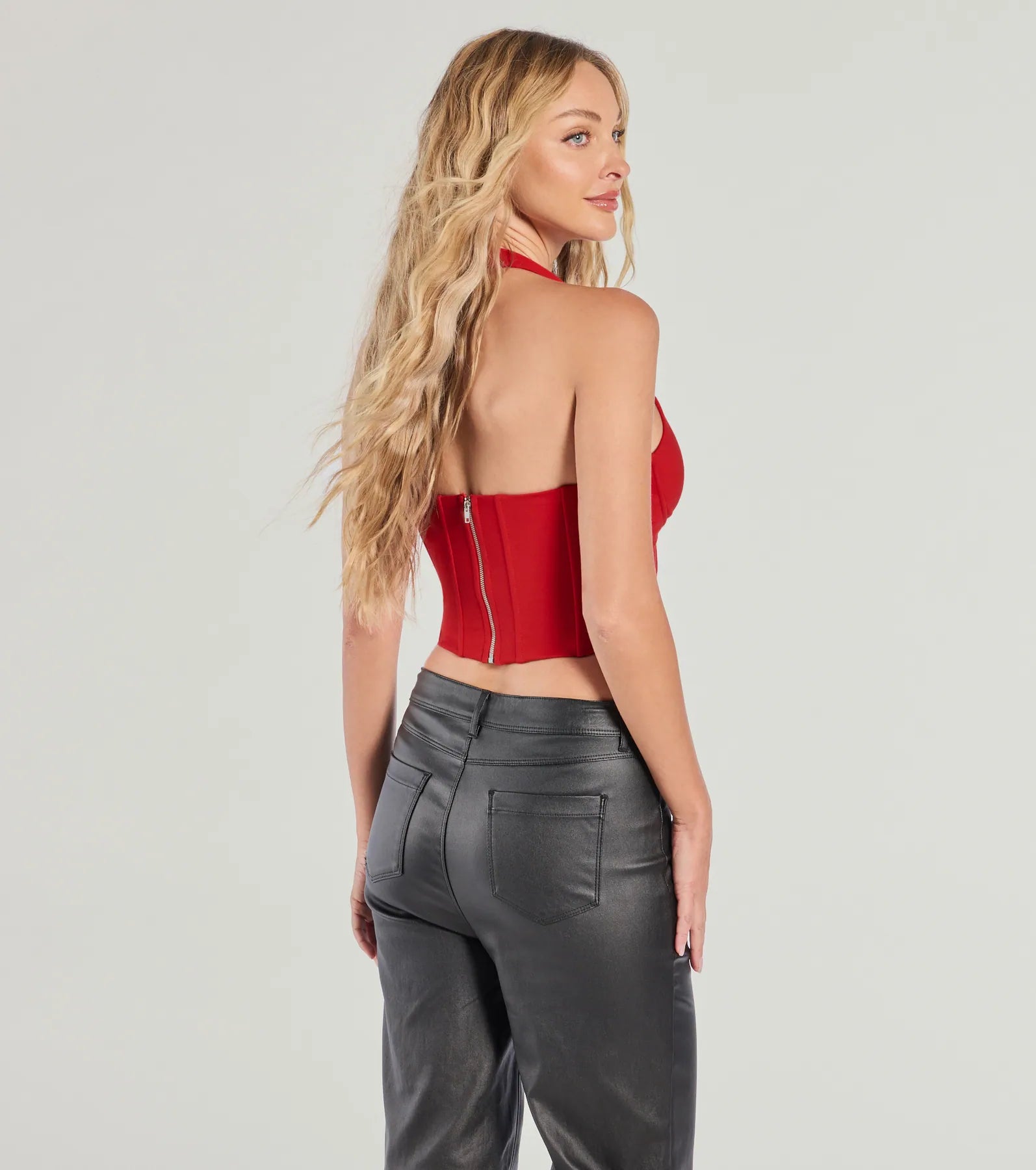 Sleek And Stunning Corset Halter Top - Image 7