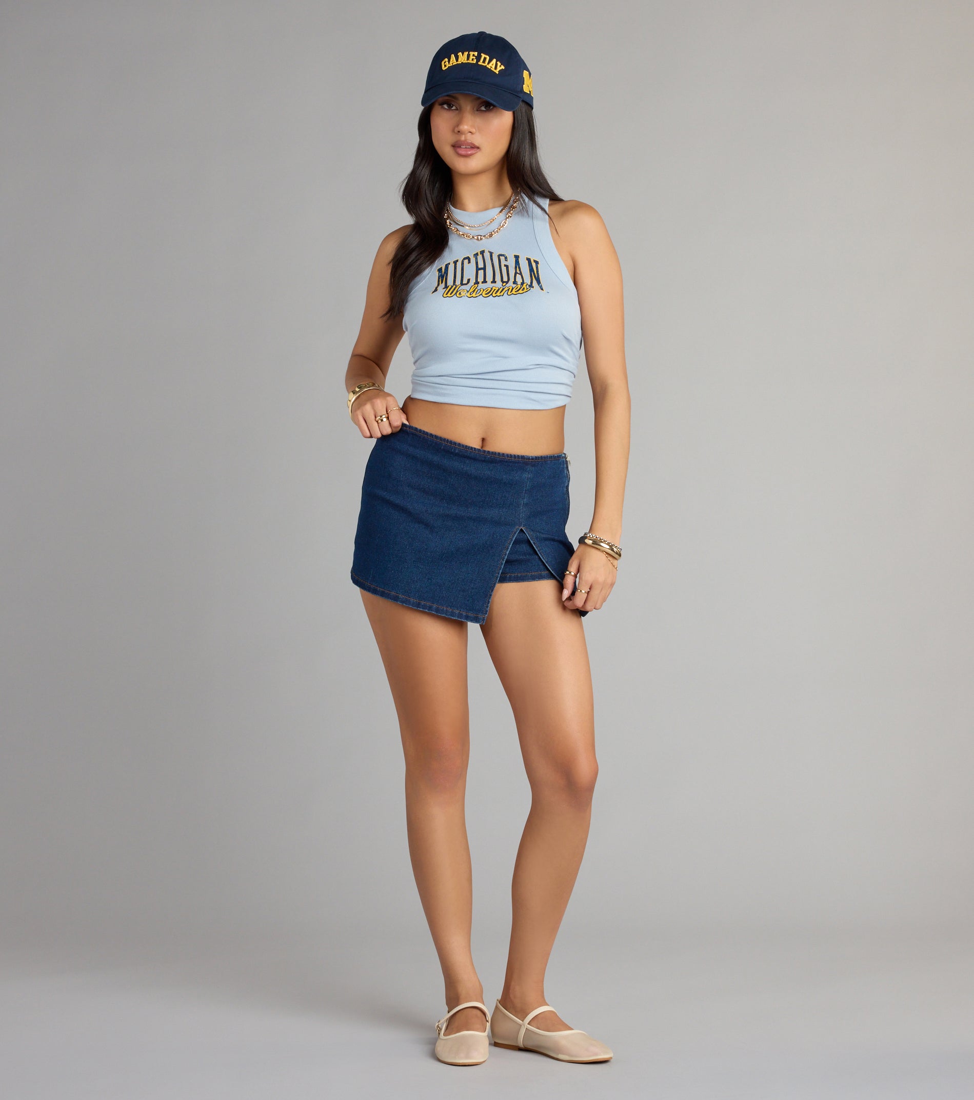 Michigan Wolverines™ Winner Ribbed Tank Top - Image 3