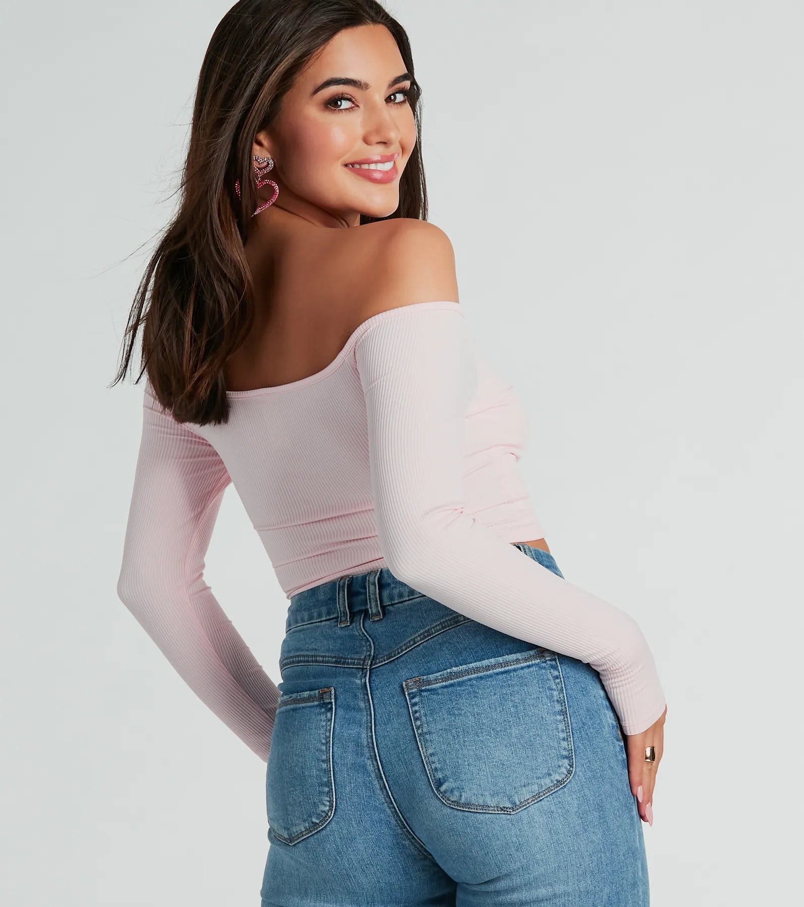 Nothing Sweeter Off-The-Shoulder Crop Top - Image 6