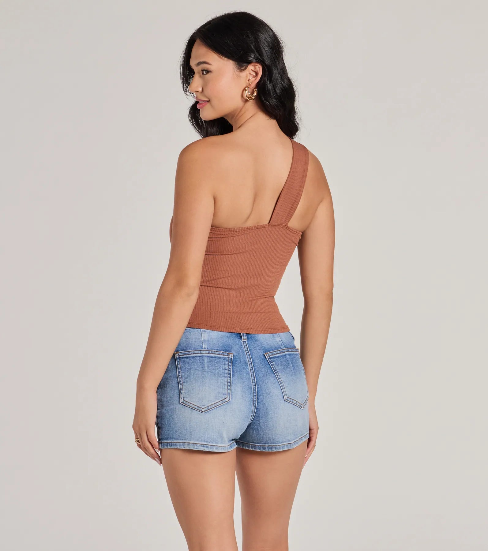 Cutely Charming One-Shoulder Crop Top - Image 6