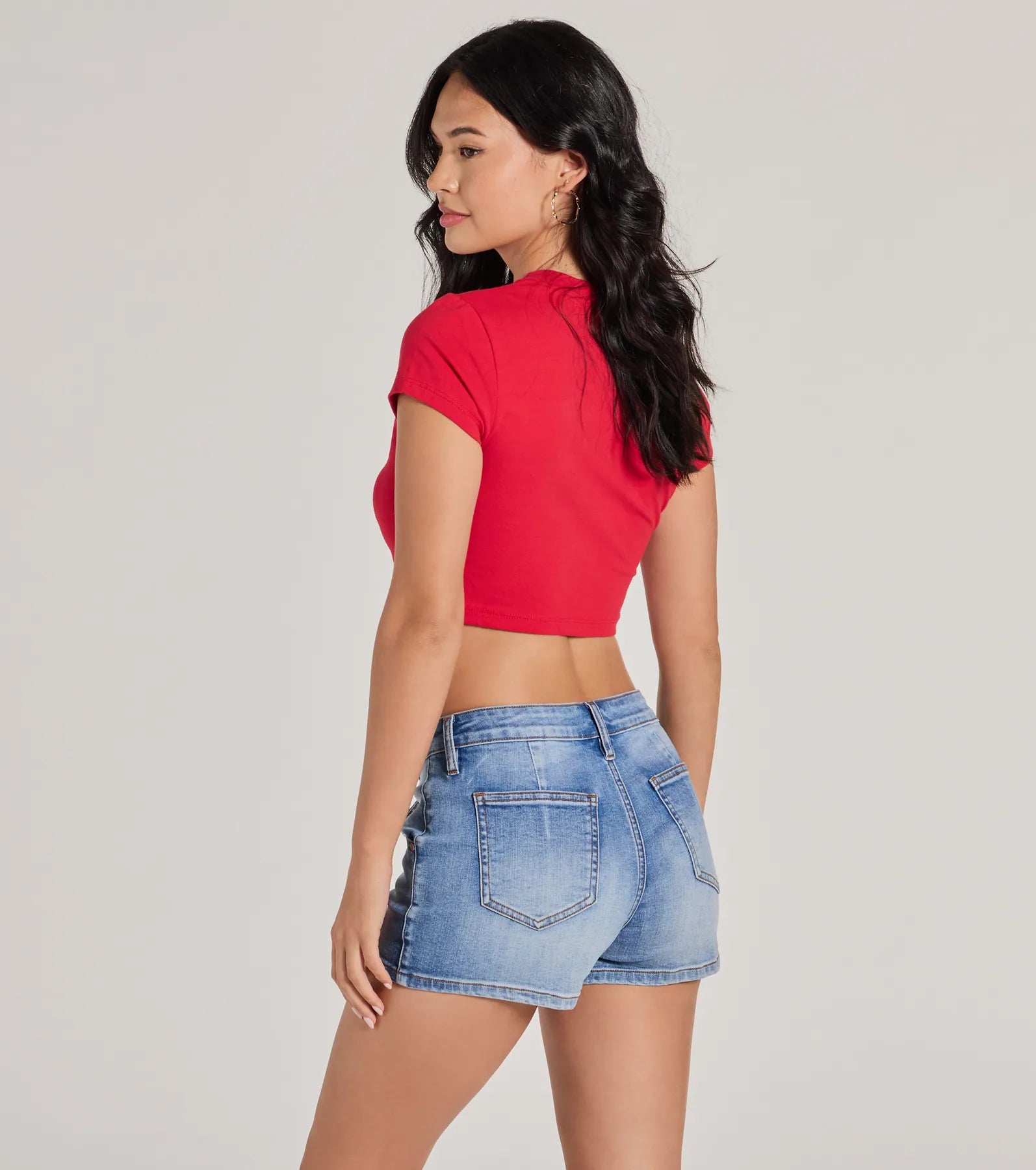 Drinks On Me Cropped Graphic Tee - Image 2
