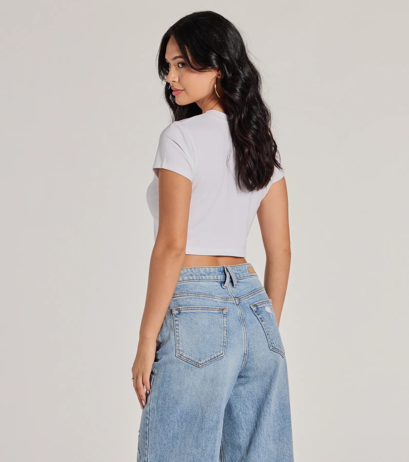 Drinks On You Cropped Graphic Tee - Image 2