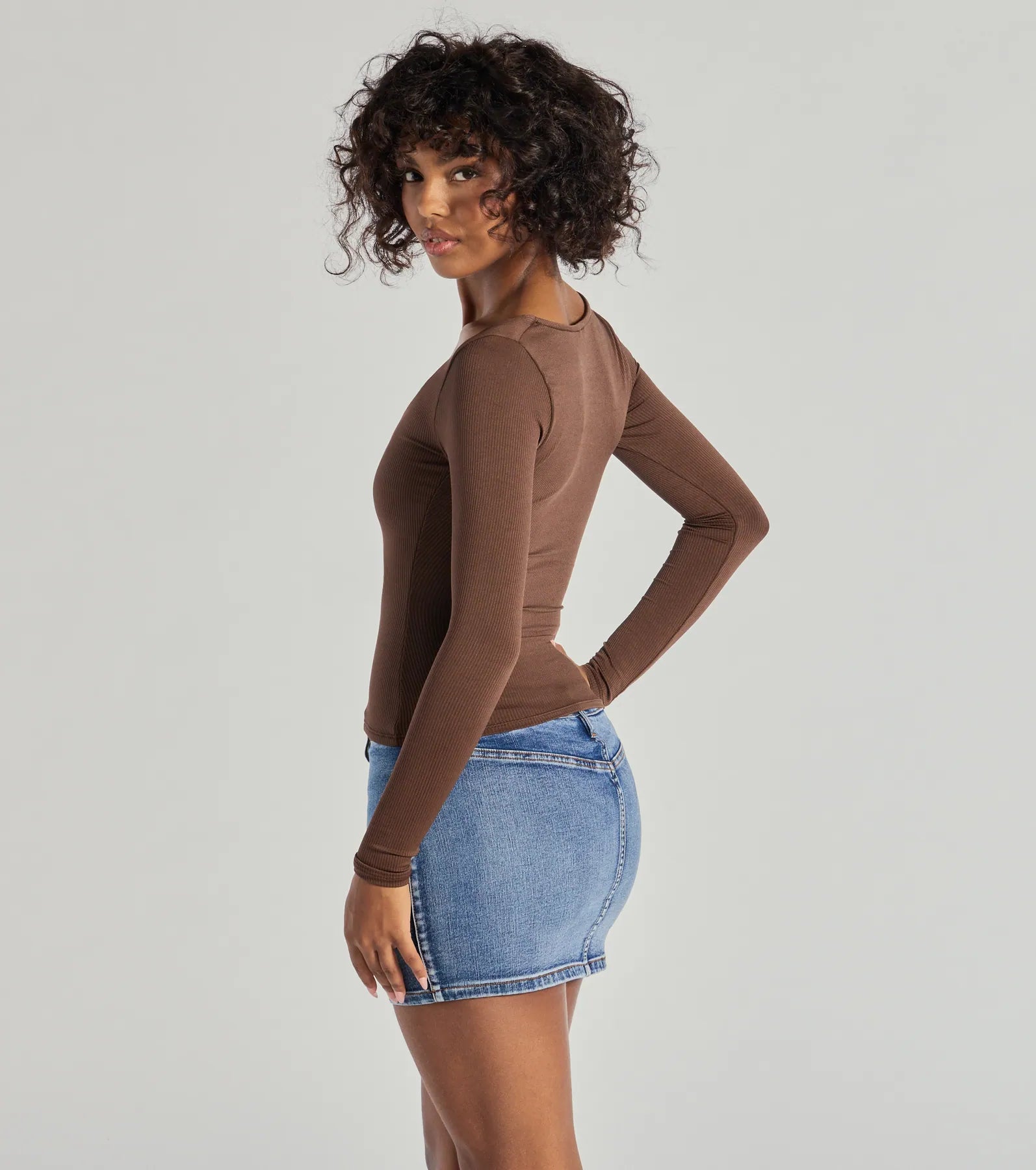Forever Staple Smooth Knit Long Sleeve Top - Image 6