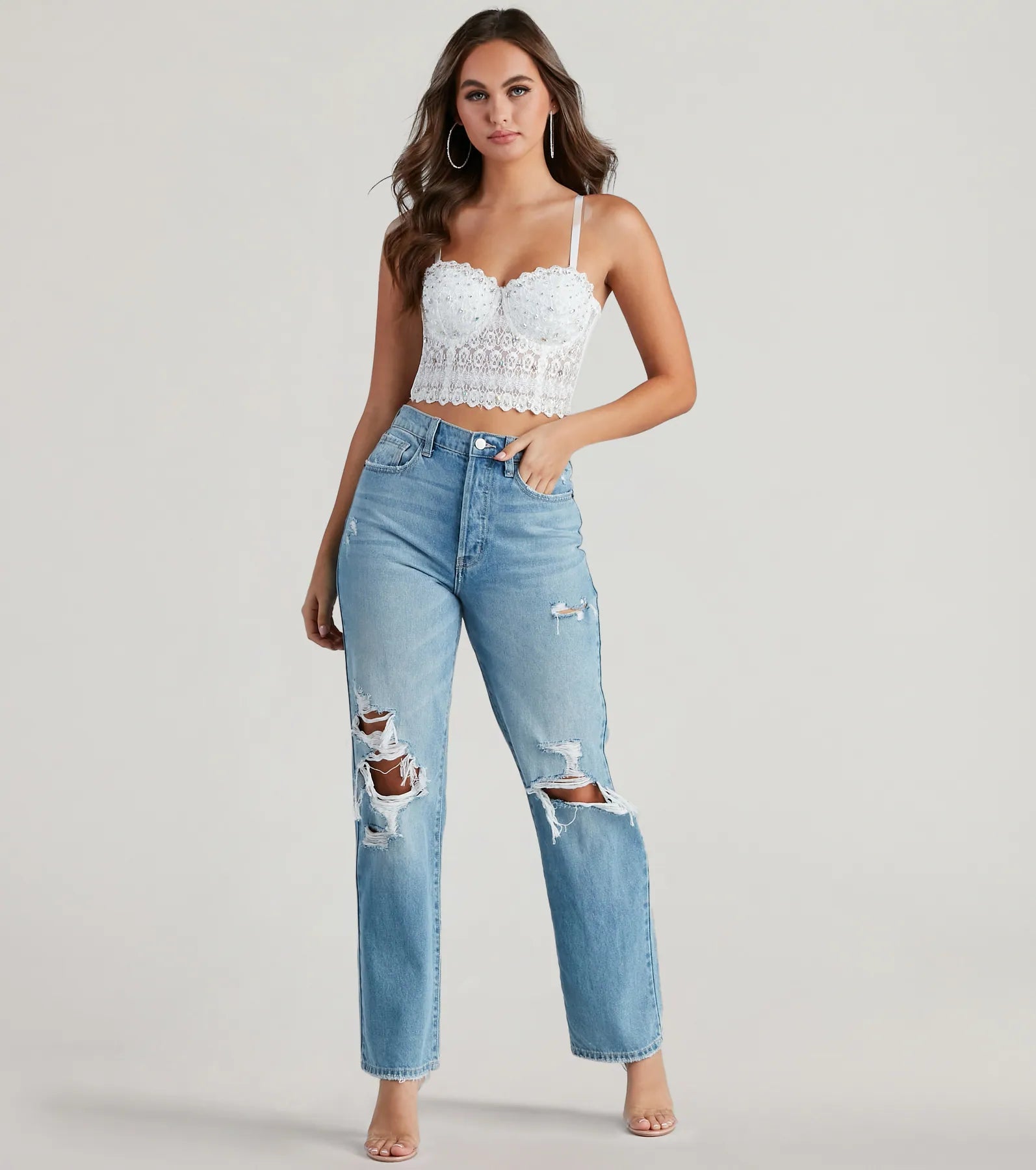 Reigning Lace Bustier Top - Image 9