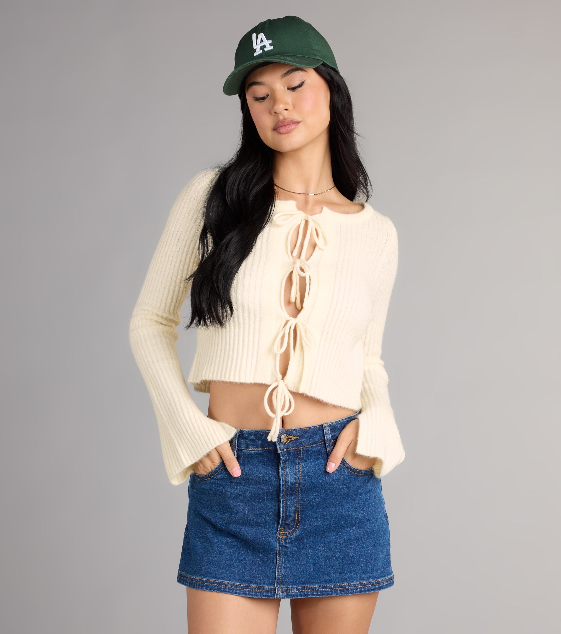 Cozy Charm Tie Front Sweater - Image 5