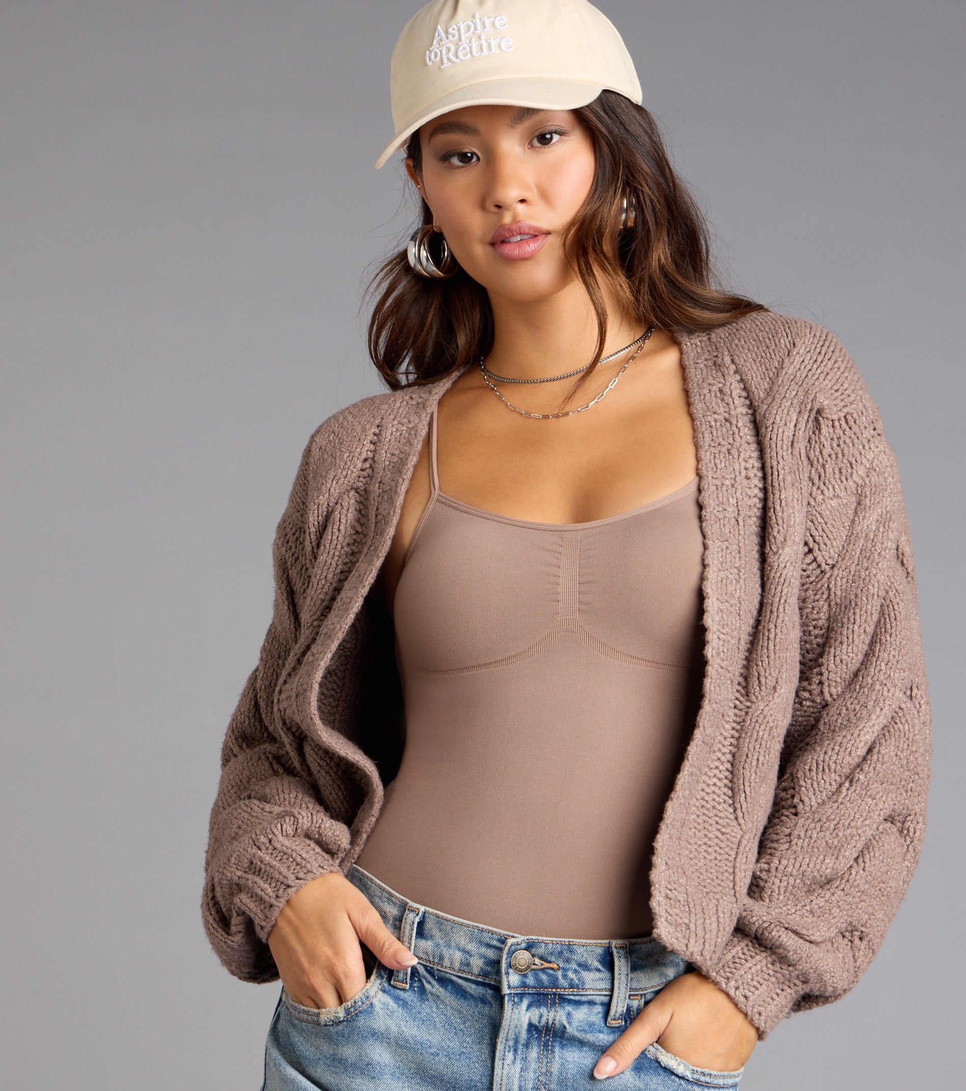 Cozy Up Cable Knit Cardigan - Image 5
