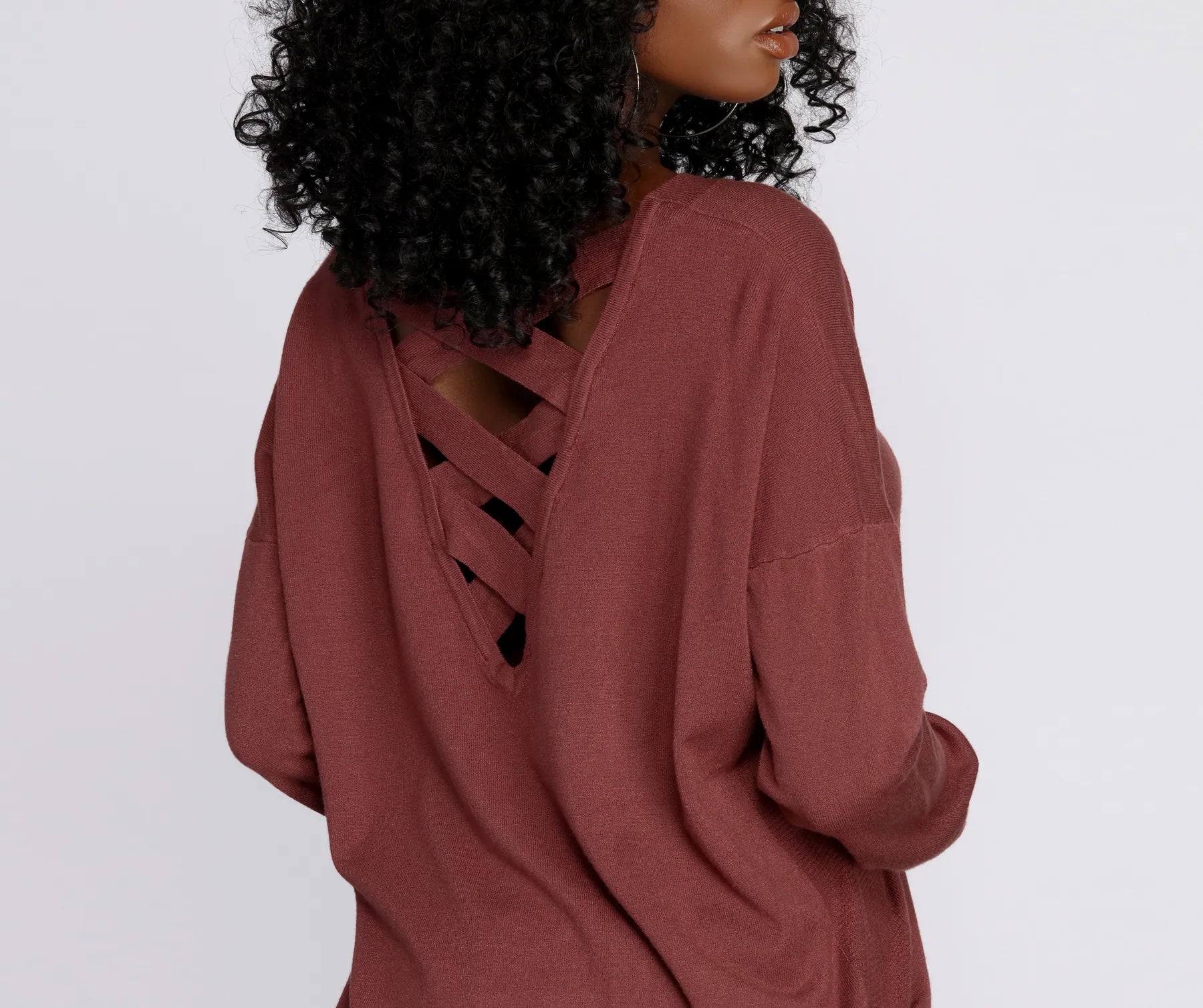 Cozy Vibes Lattice Tunic - Image 13