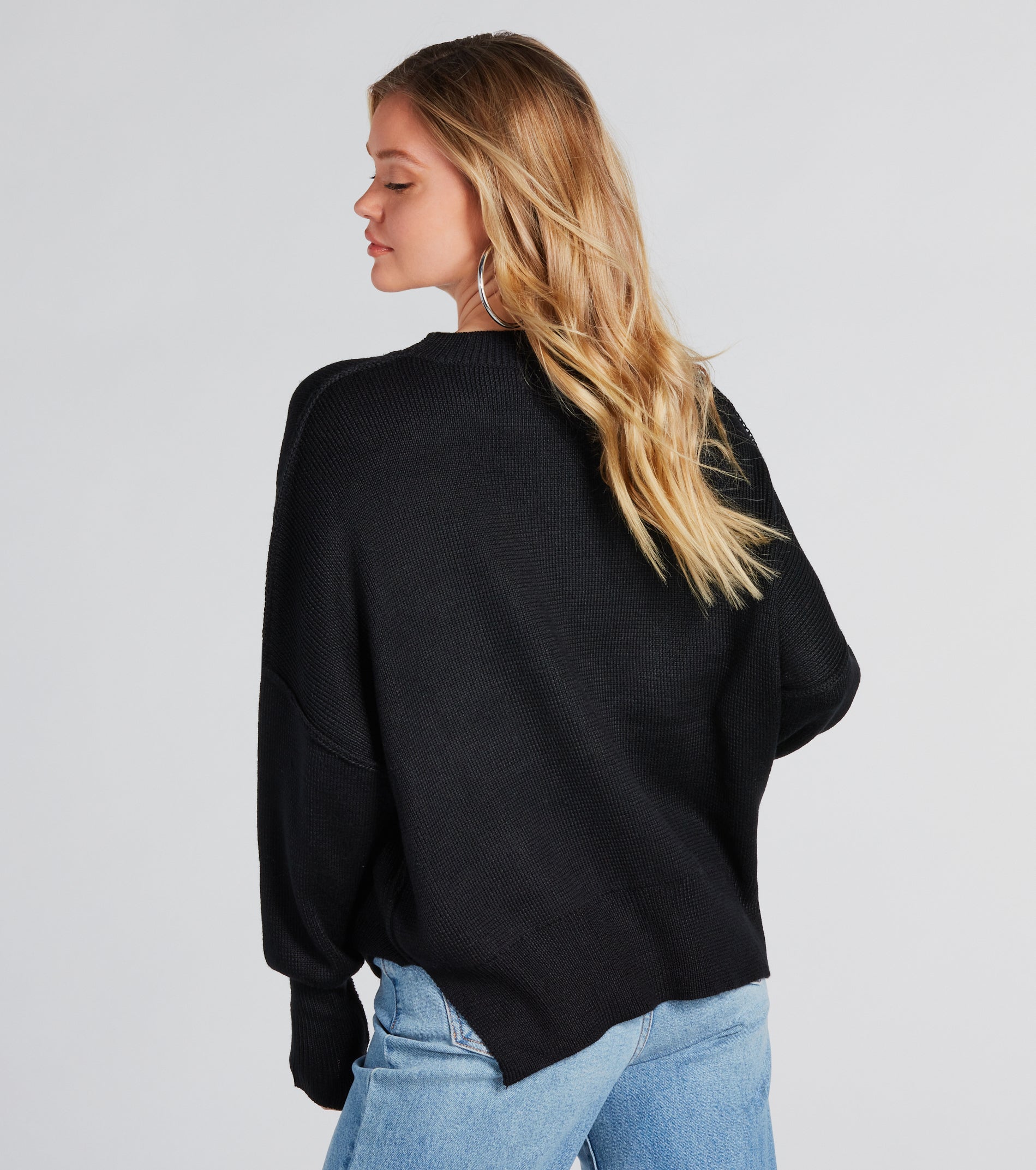 Good Vibes Oversized Pullover Sweater - Image 6