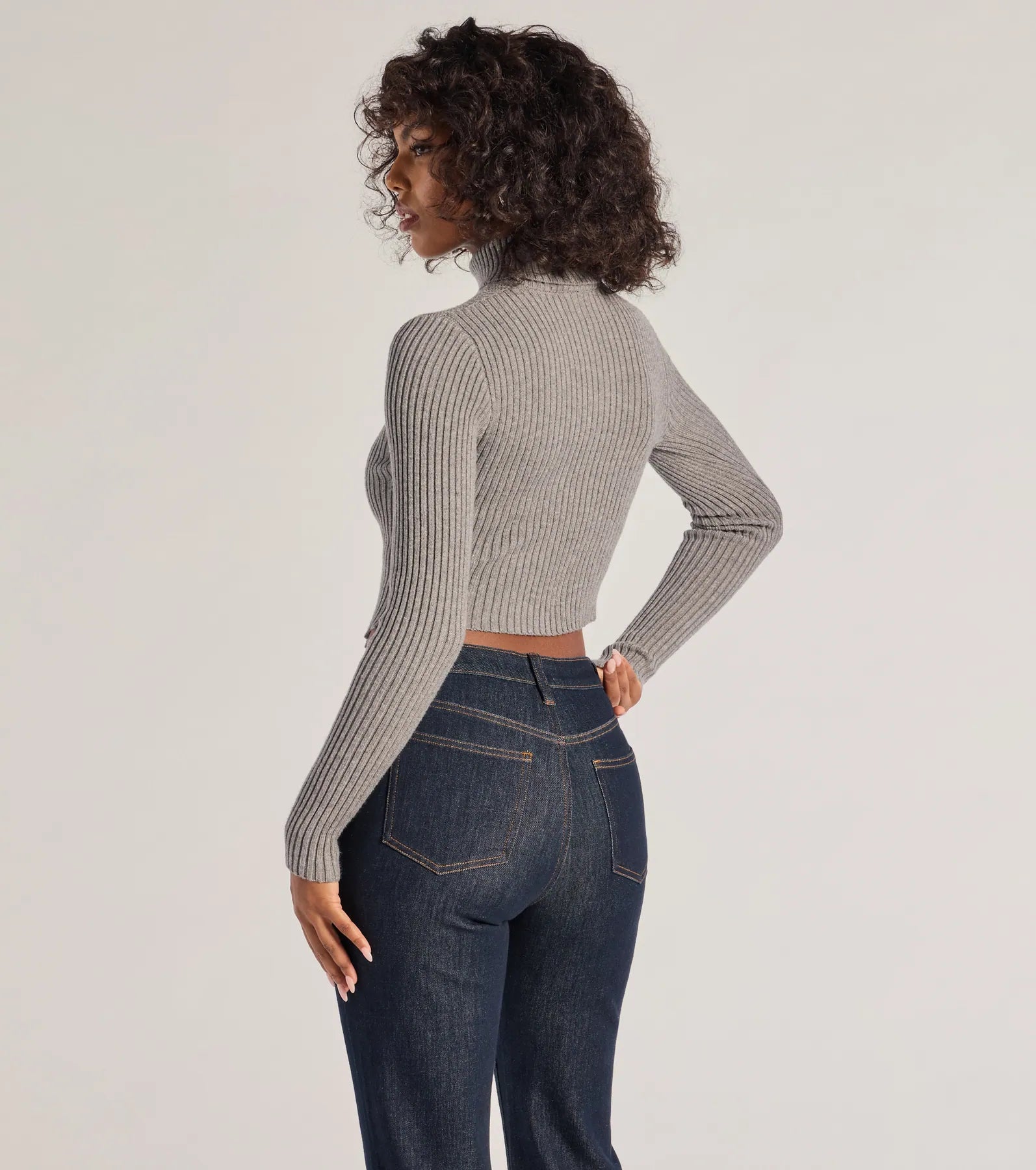 Chic Muse Ribbed Knit Cutout Crop Top - Image 7