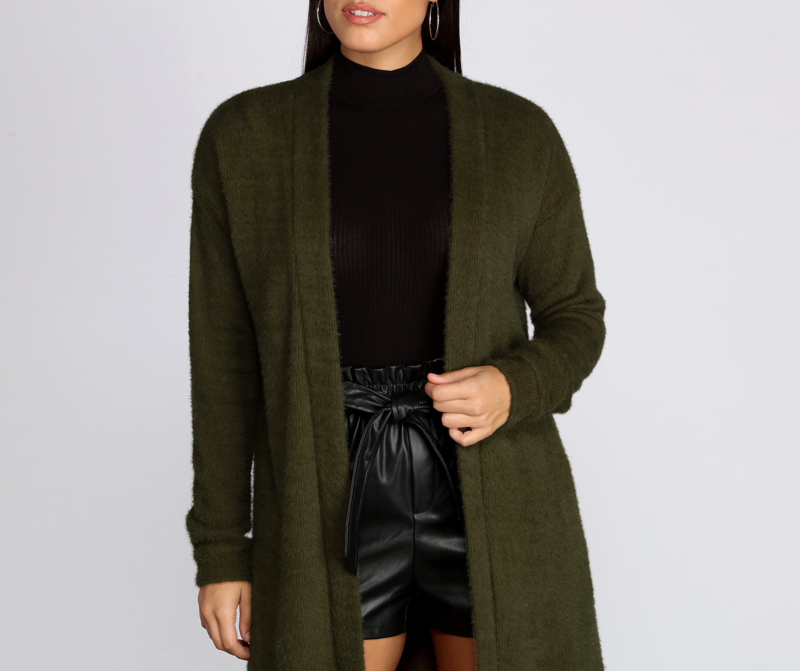 Living Lavish Long Knit Cardigan - Image 2