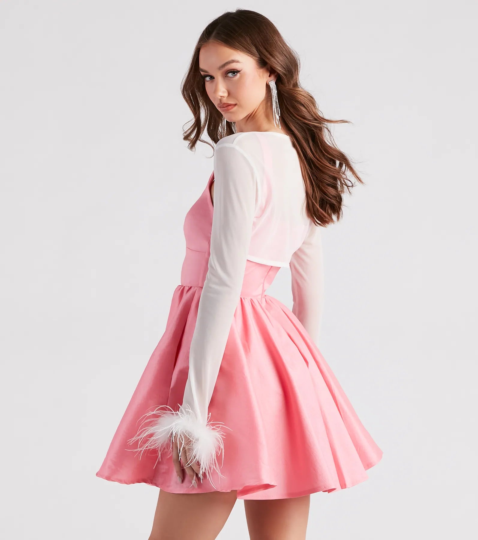 Diva Darling Mesh Marabou Bolero - Image 6