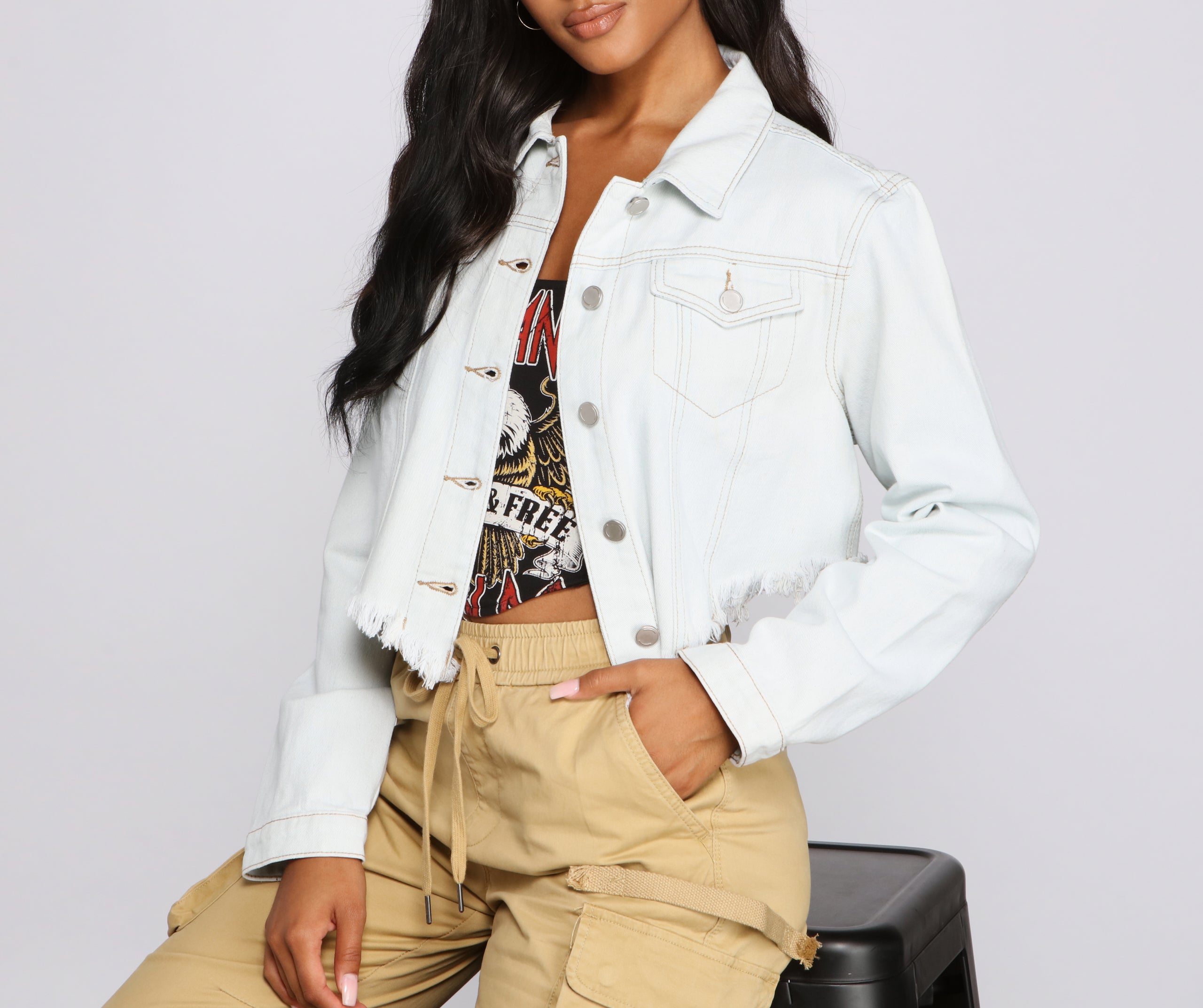 Above The Fray Denim Jacket - Image 4