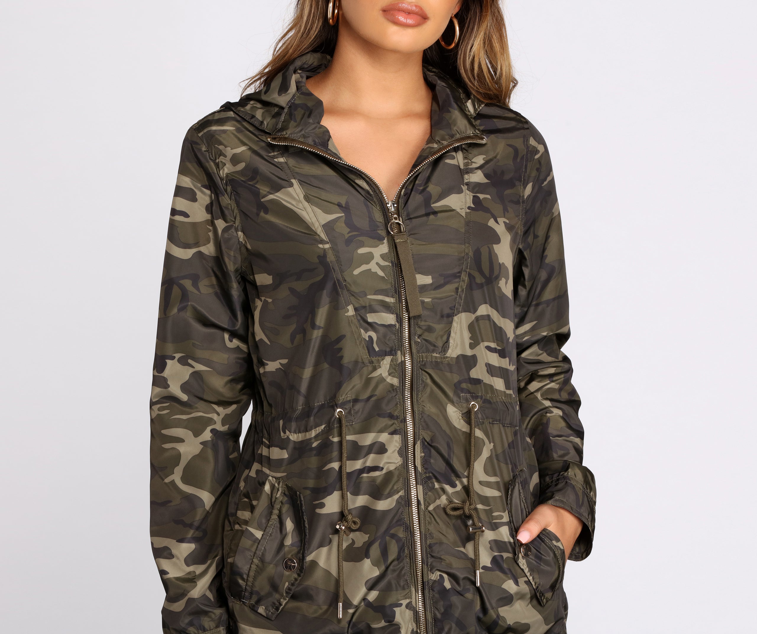 Under The Radar Camo Nylon Anorak - Image 4