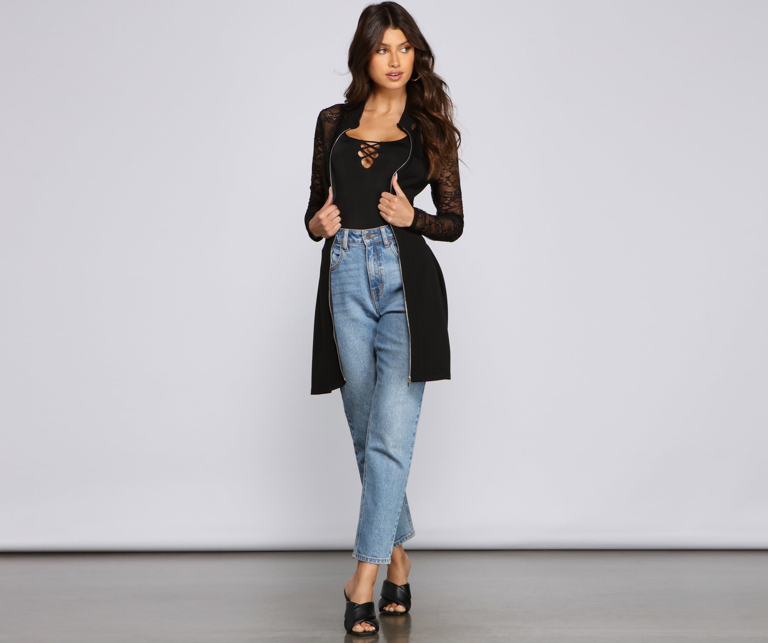 Chic Trendsetter Belted Trench Dress - Image 6