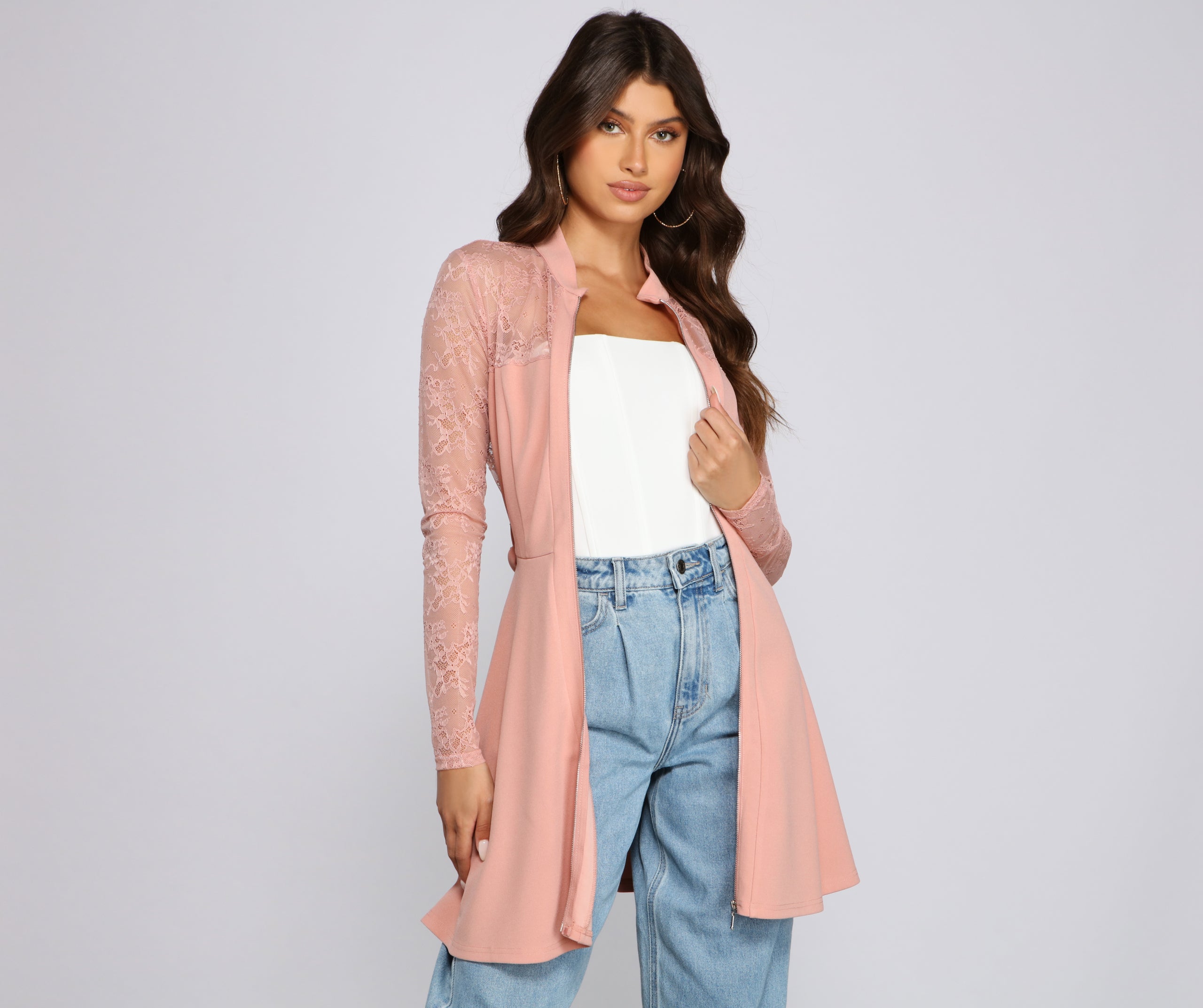 Chic Trendsetter Belted Trench Dress - Image 8