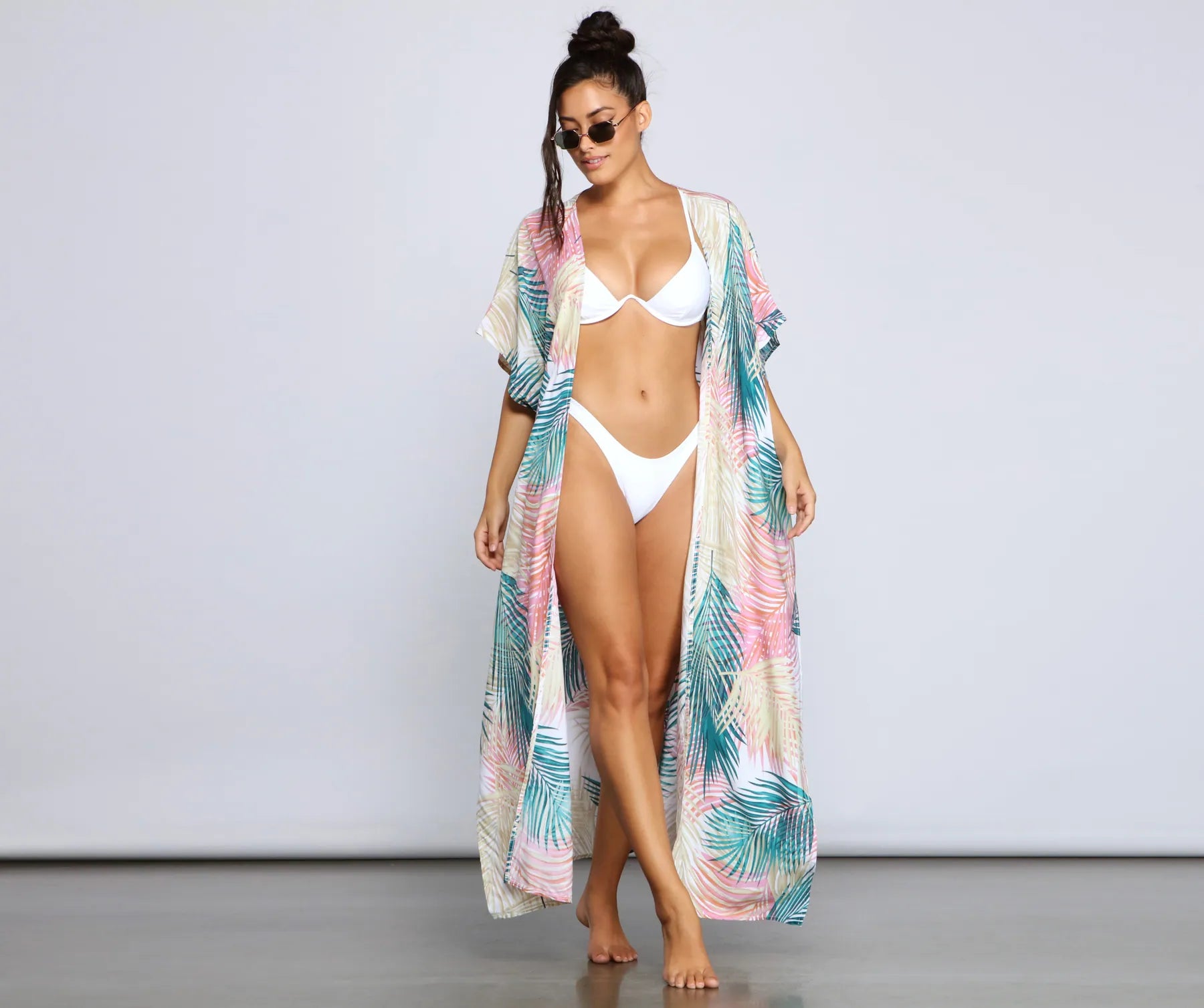 Vacay Bound Palm Leaf Duster - Image 2