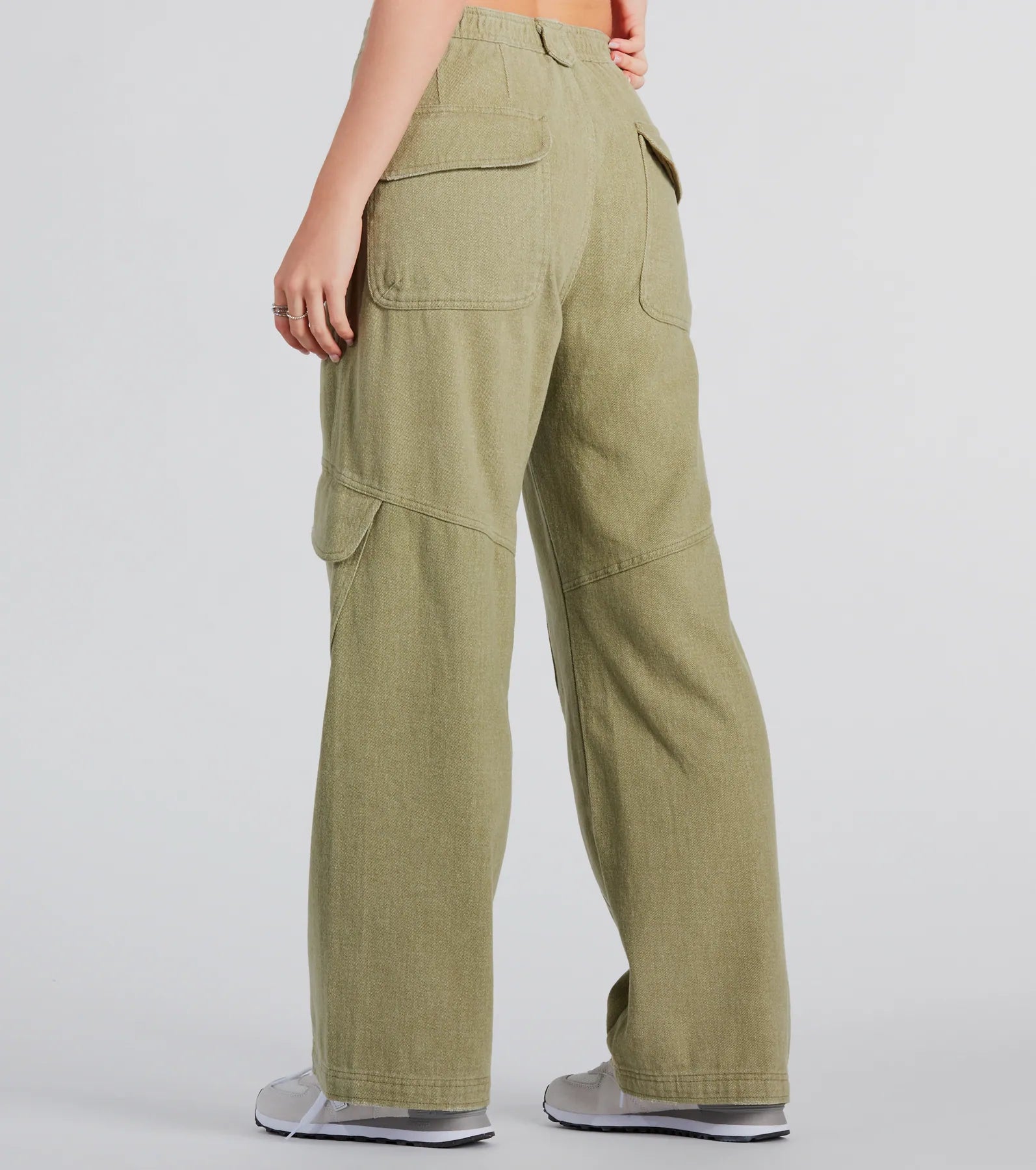 Casual Mood Wide-Leg Cargo Pants - Image 4