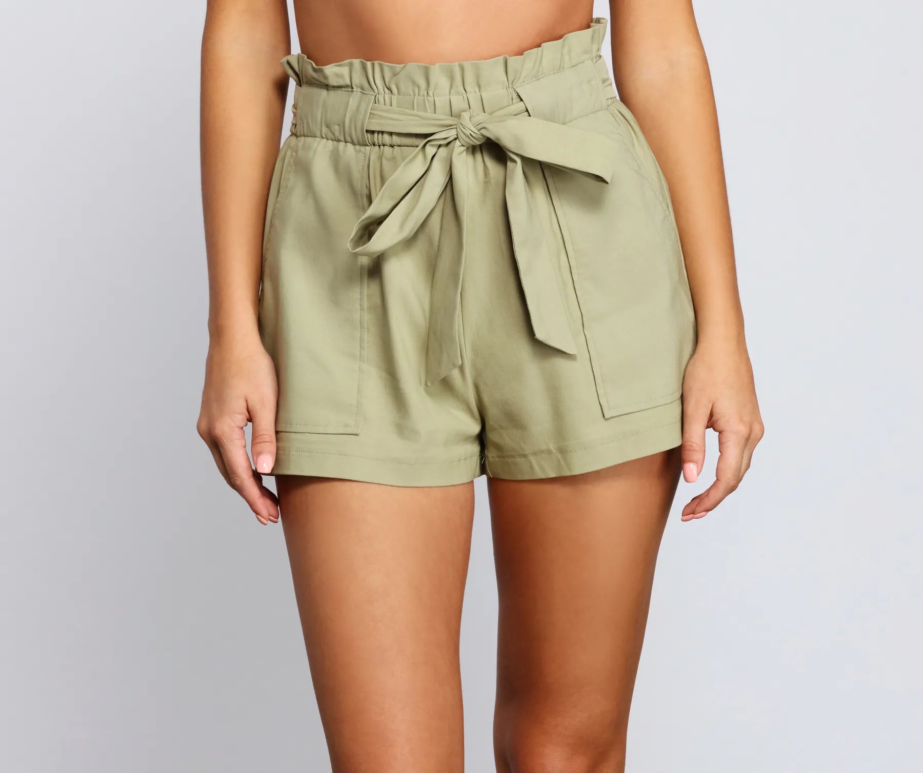 Sweet And Stylish Paper Bag Shorts - Image 9