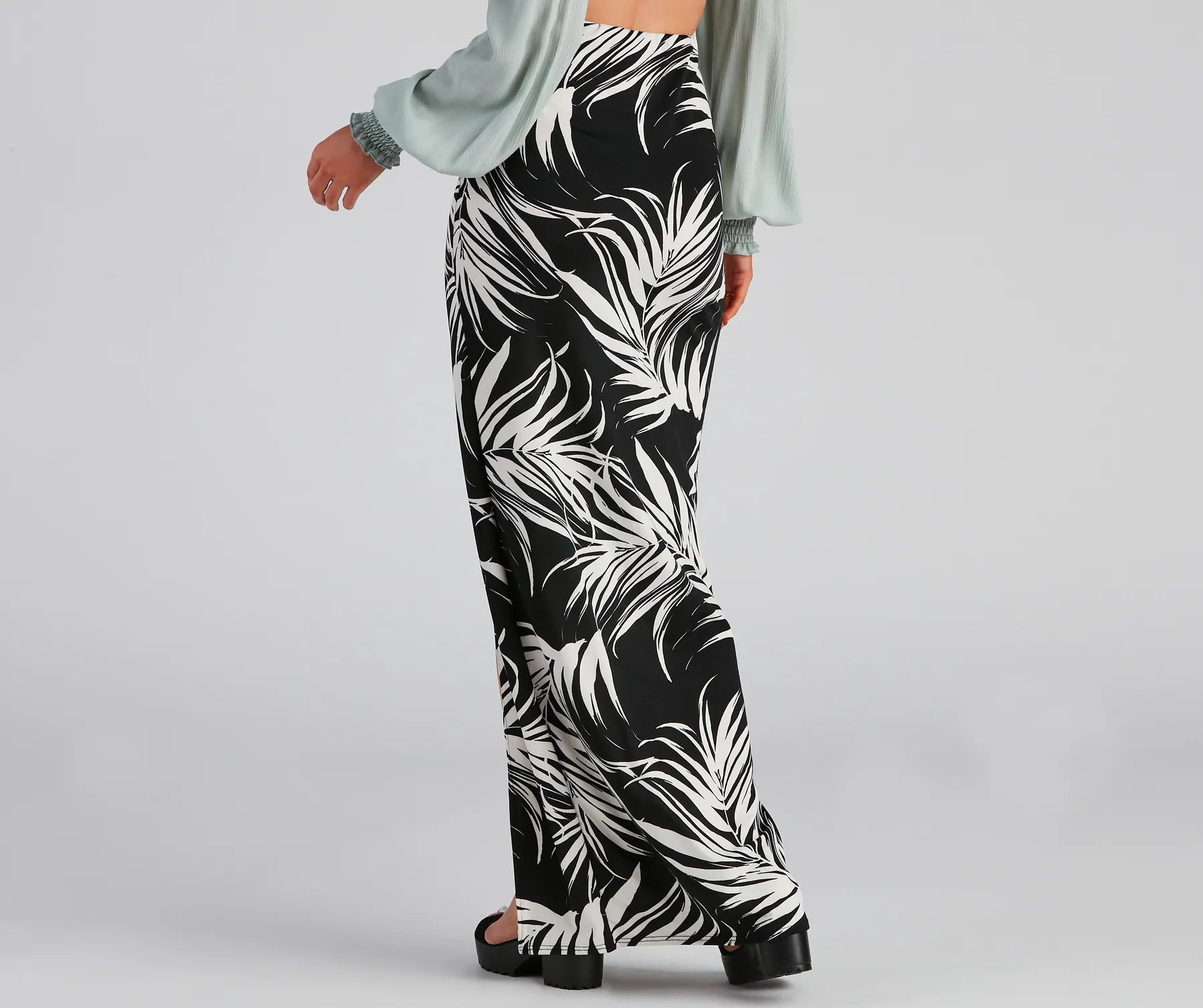 Hit The Tropics High Slit Maxi Skirt - Image 4