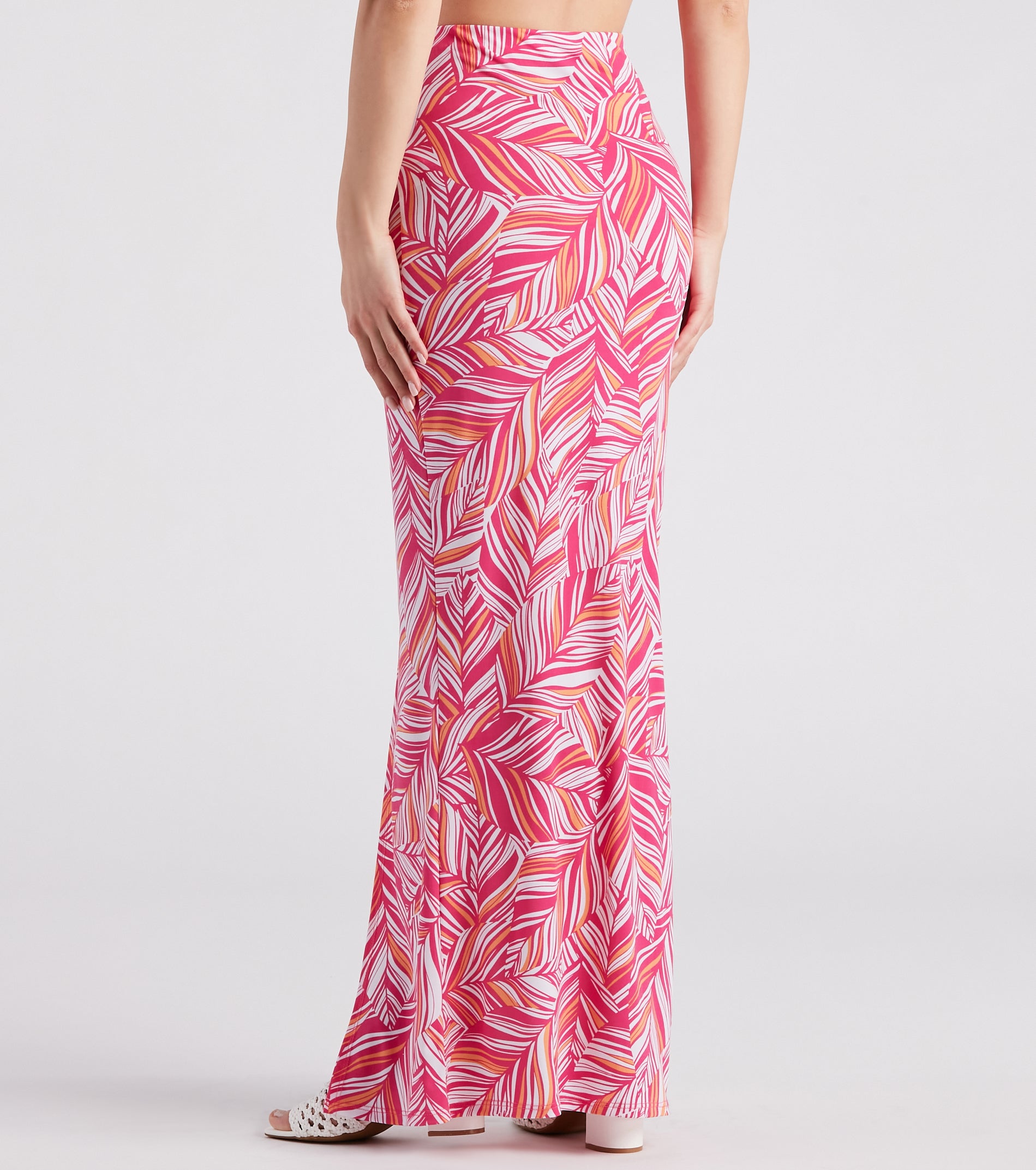 Beachside Stroll Printed Maxi Skirt - Image 3