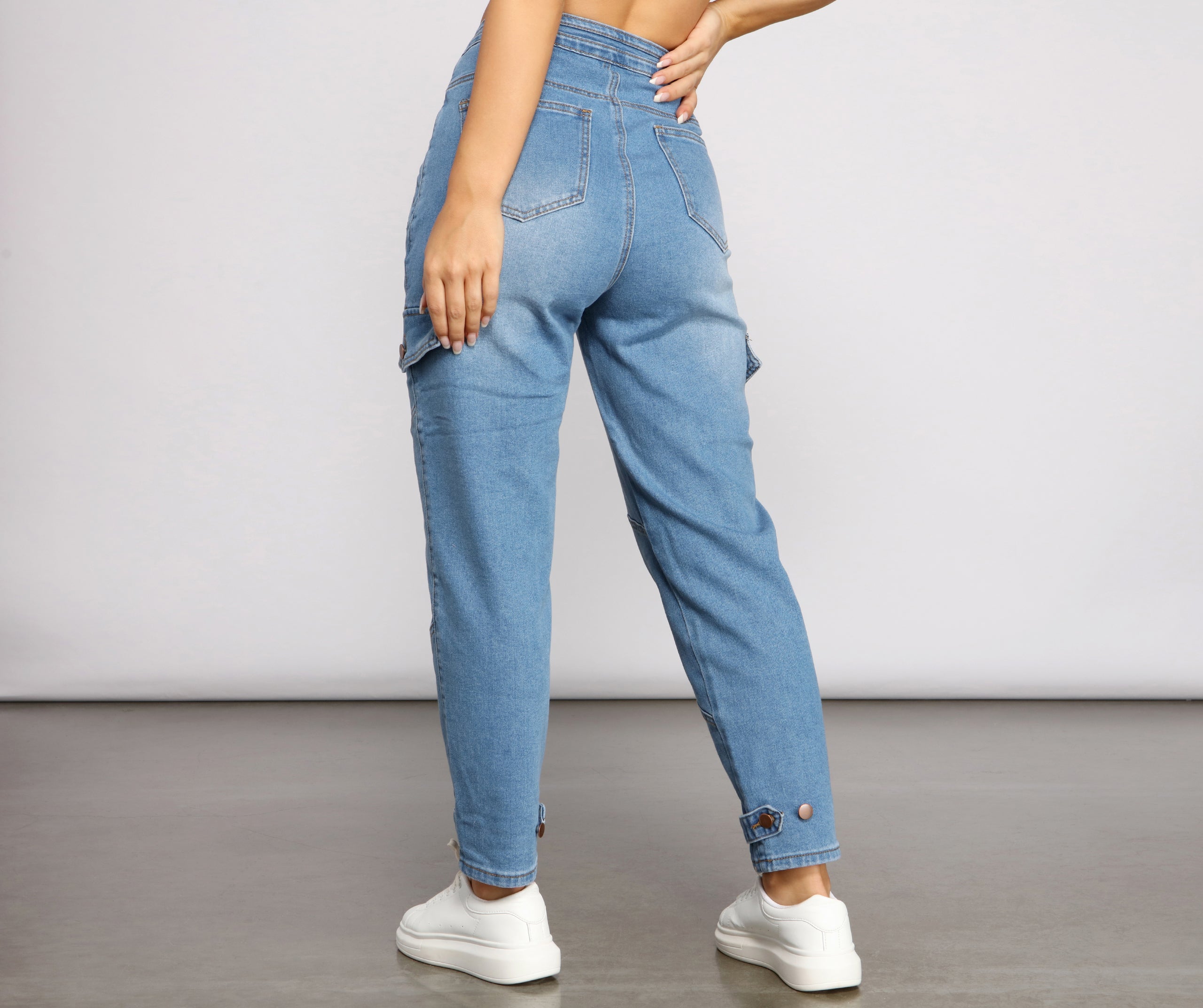 Such A Trendsetter Cargo Denim Joggers - Image 2