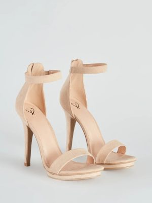 Fab Faux Suede Island Heels