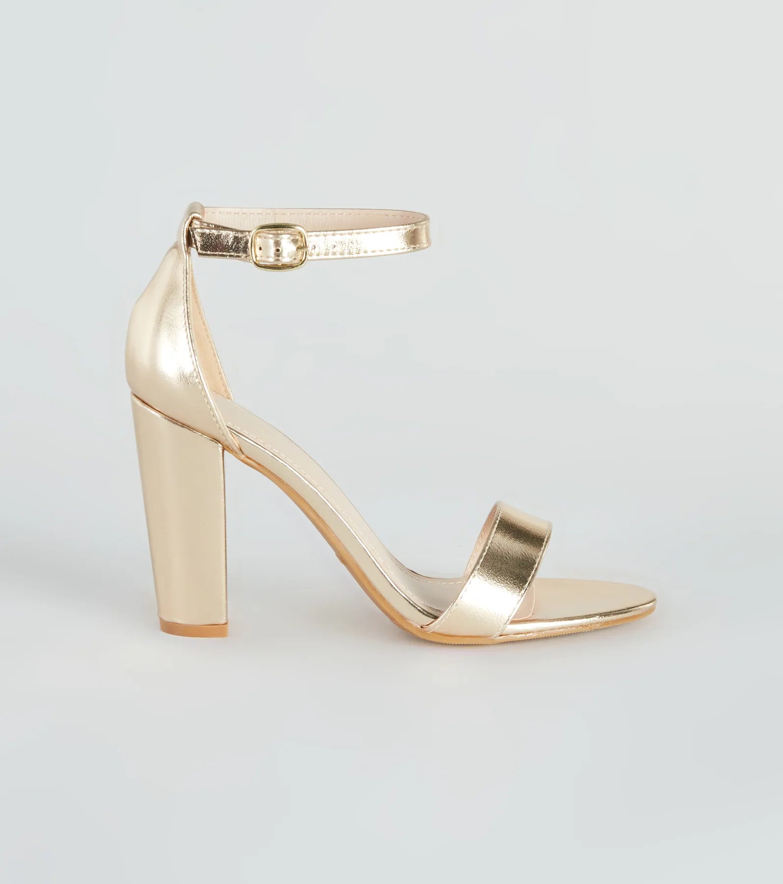 Party Savvy Metallic Block Heels - Image 2