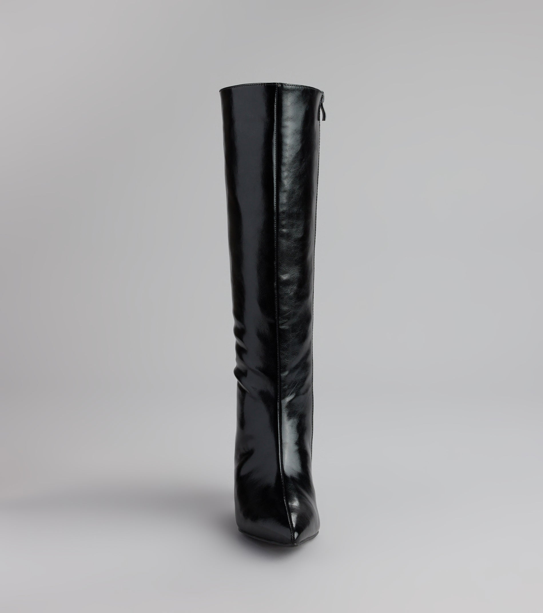 Sleek Stance Faux Leather Stiletto Boots - Image 3