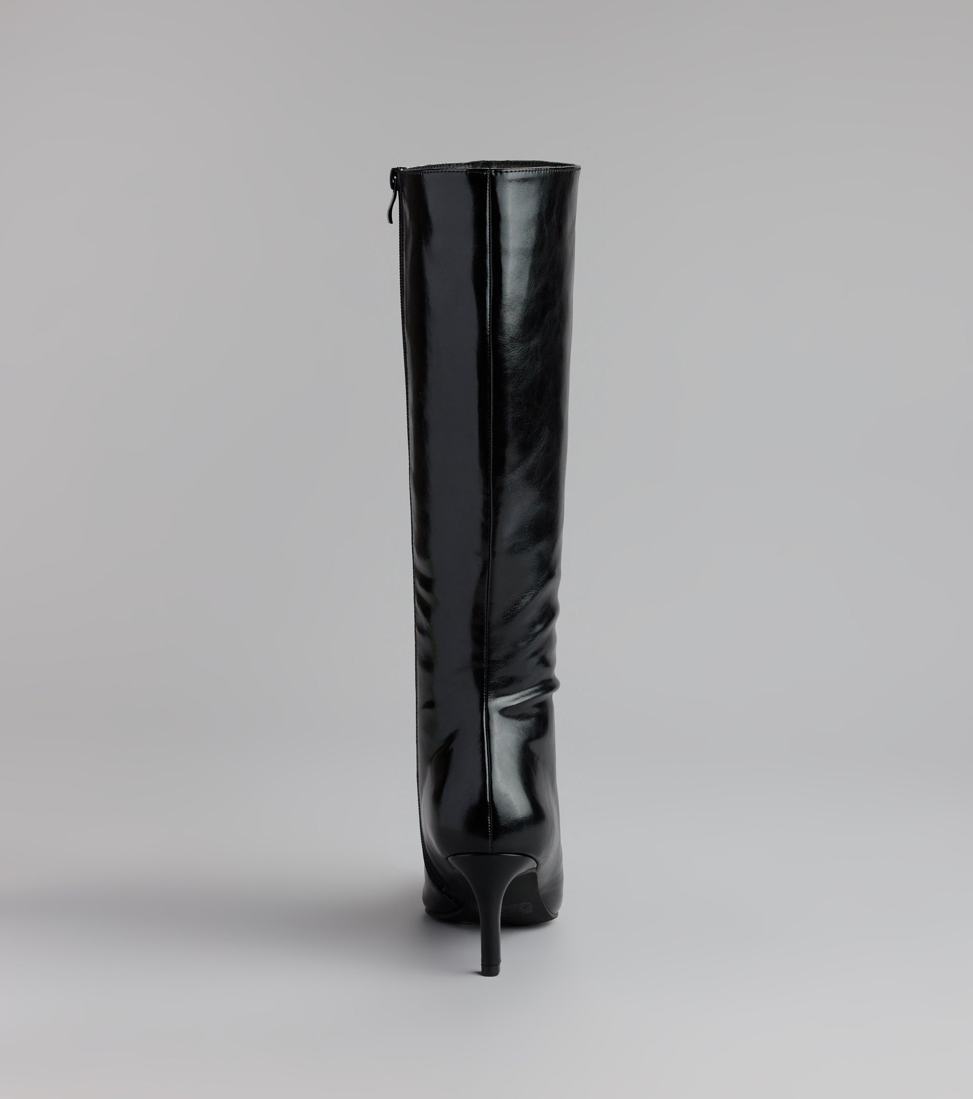 Sleek Stance Faux Leather Stiletto Boots - Image 4