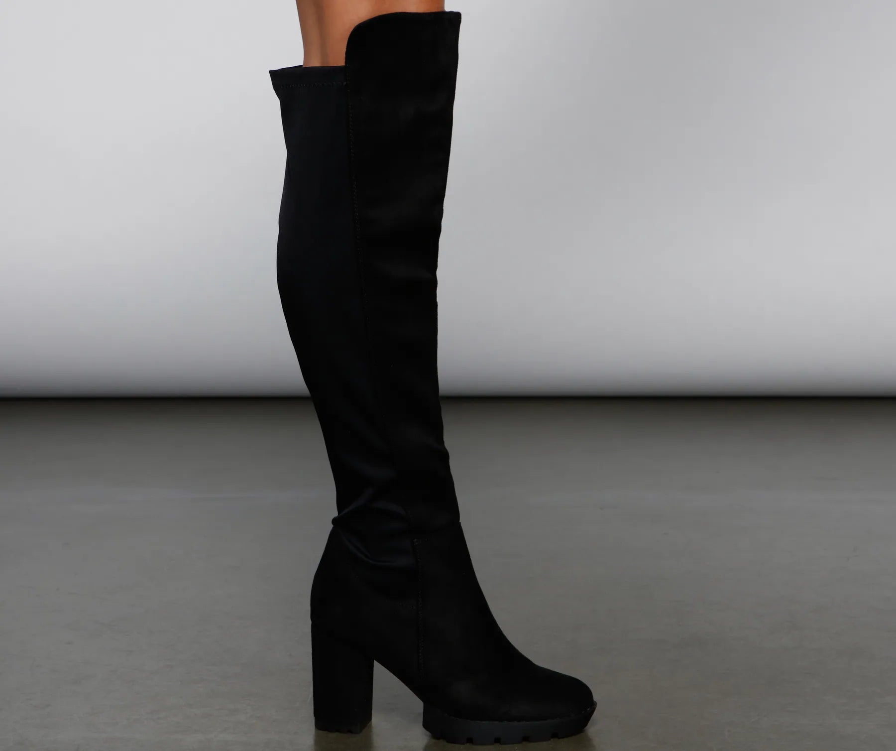 Trendy Lug Sole 50/50 Boots - Image 4
