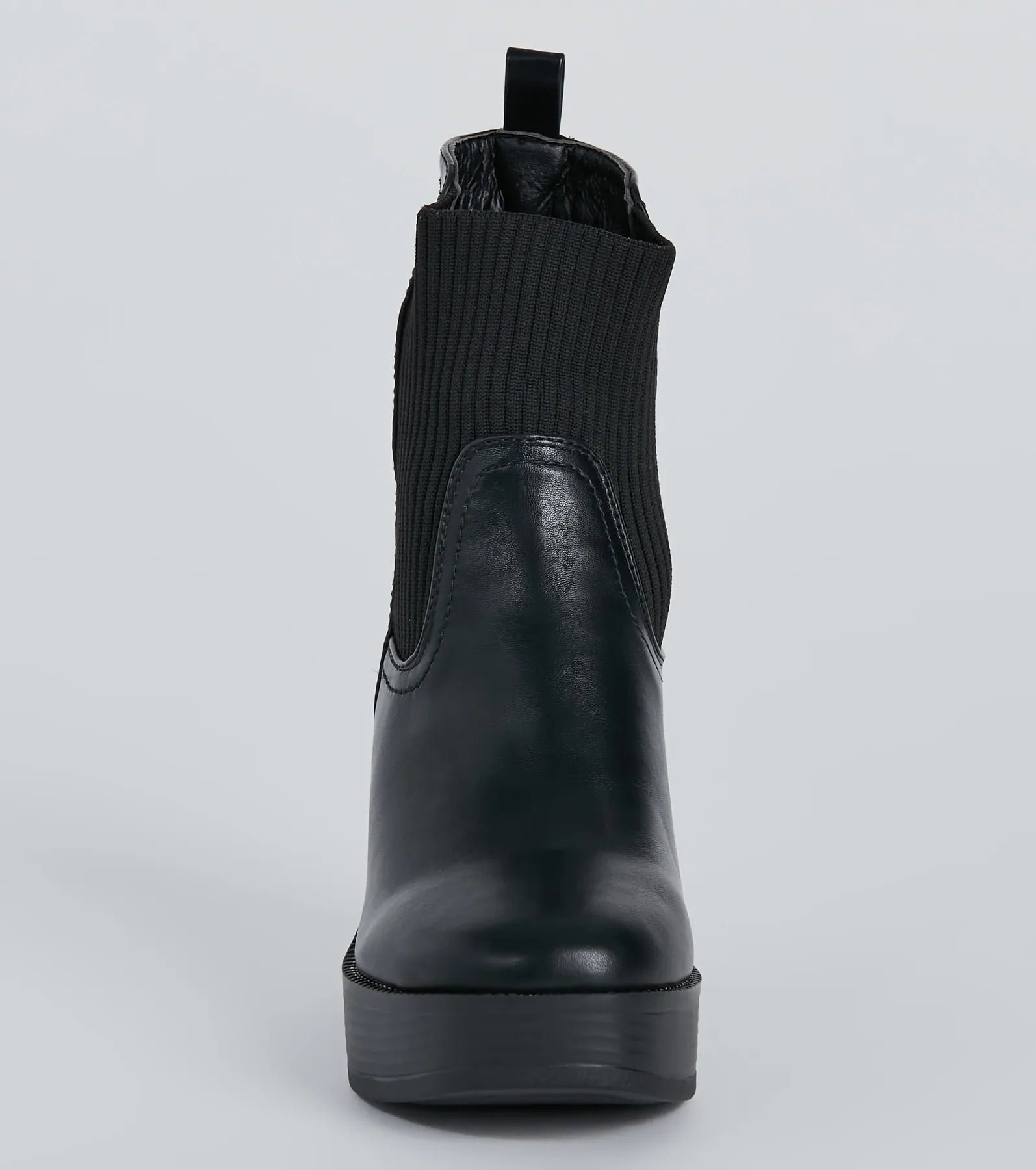 Next Level Style Faux Leather Platform Booties - Image 3