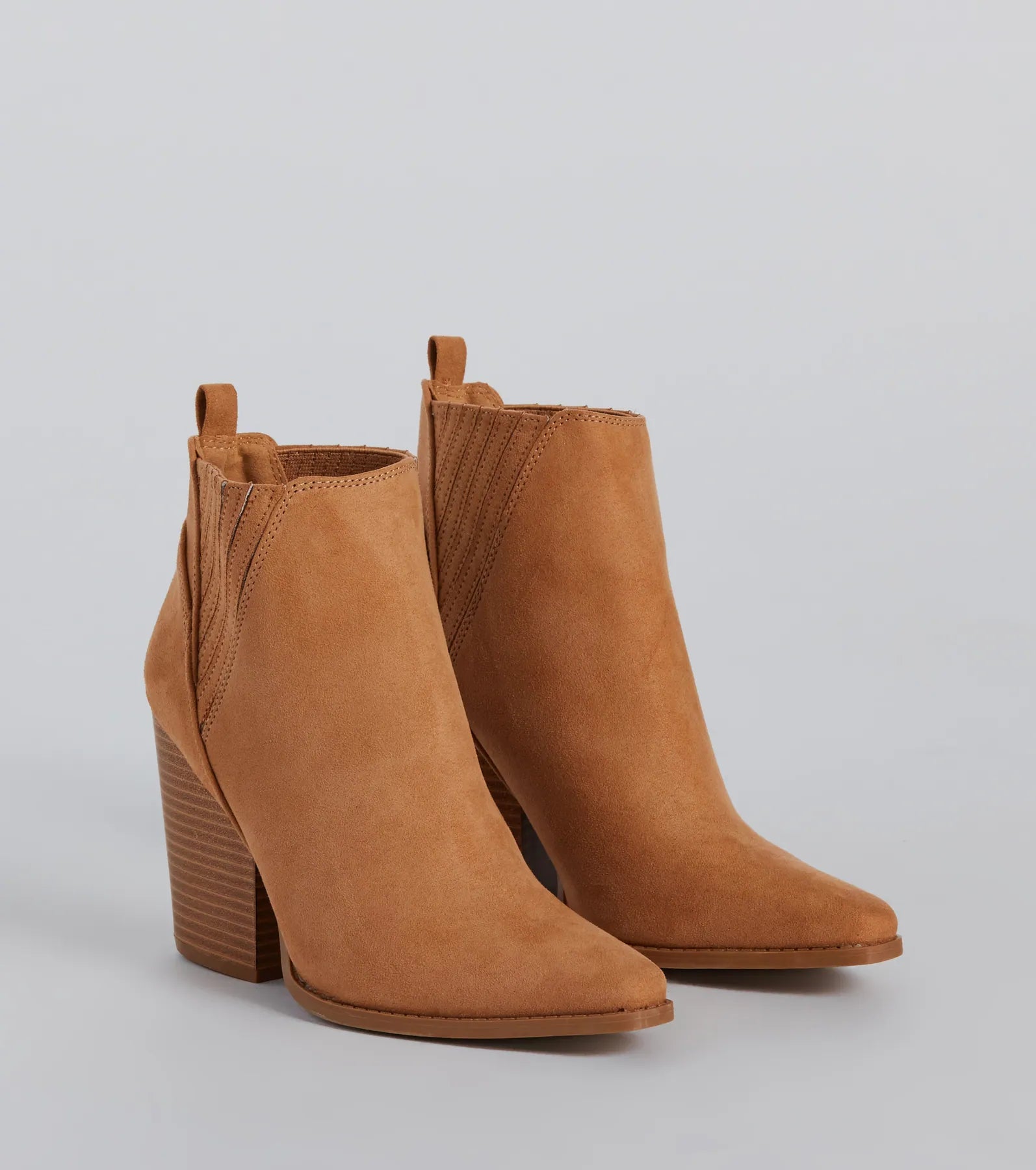 Cute Stand Off Western Block Heel Booties - Image 5