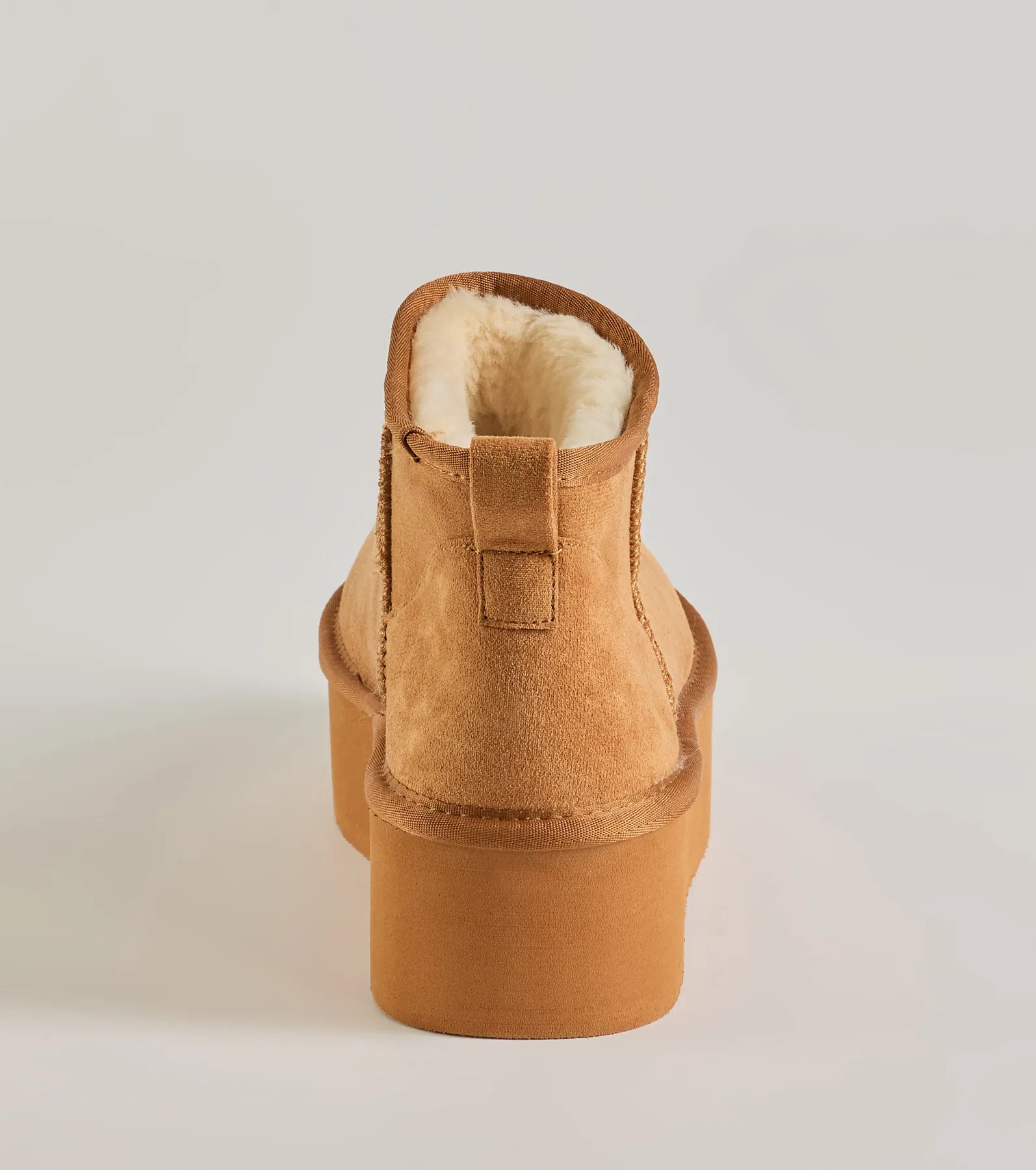 Cozy Feels Faux Sherpa Lined Platform Booties - Image 5