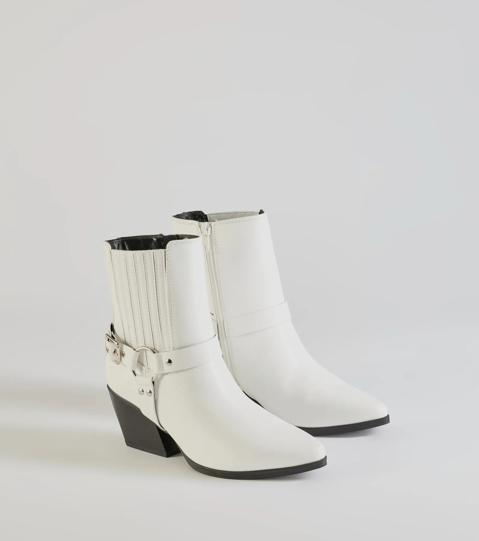 Sleek Strut Moto Western Ankle Booties - Image 5