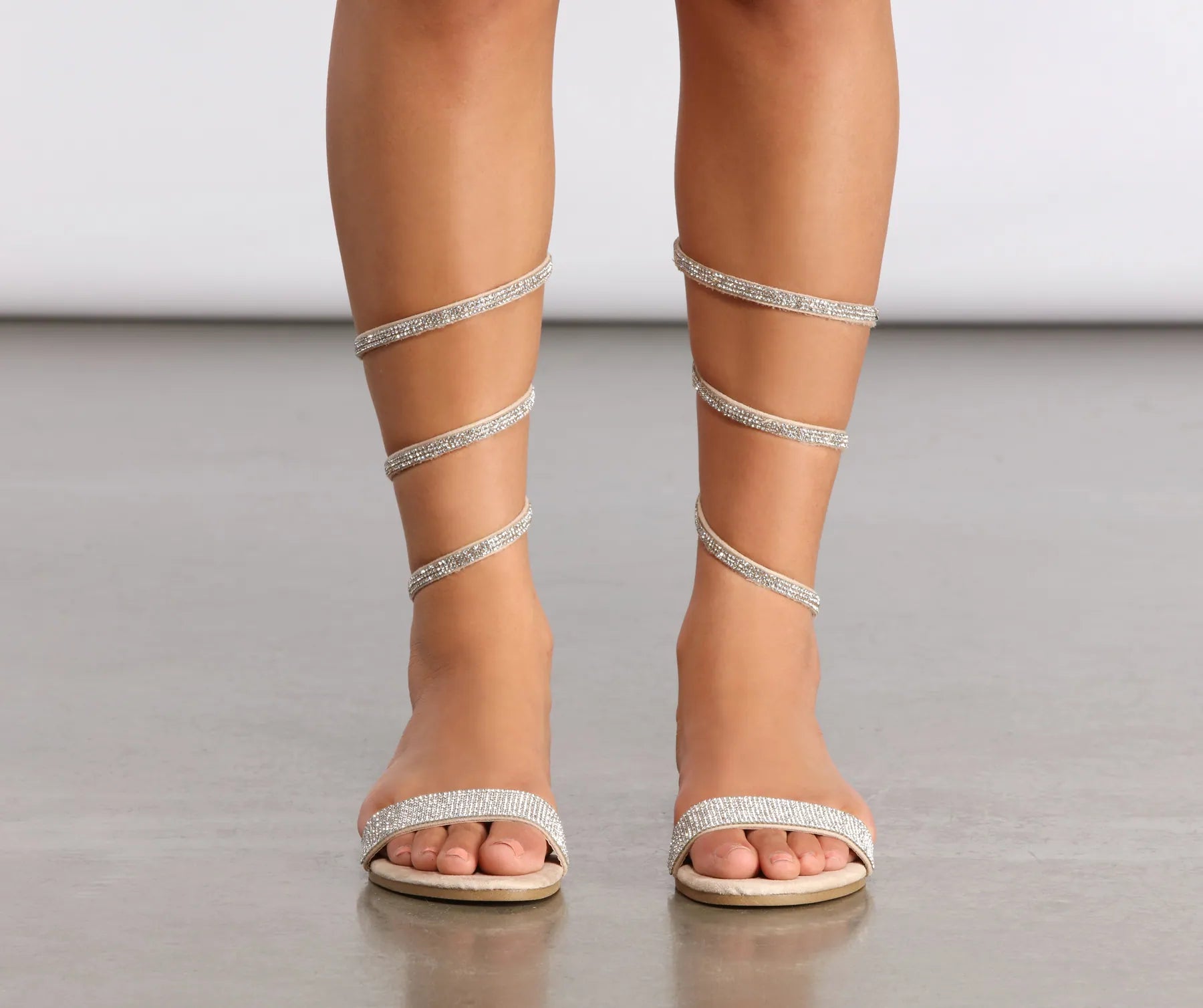 Wrapped In Rhinestones Wrap Sandals - Image 10
