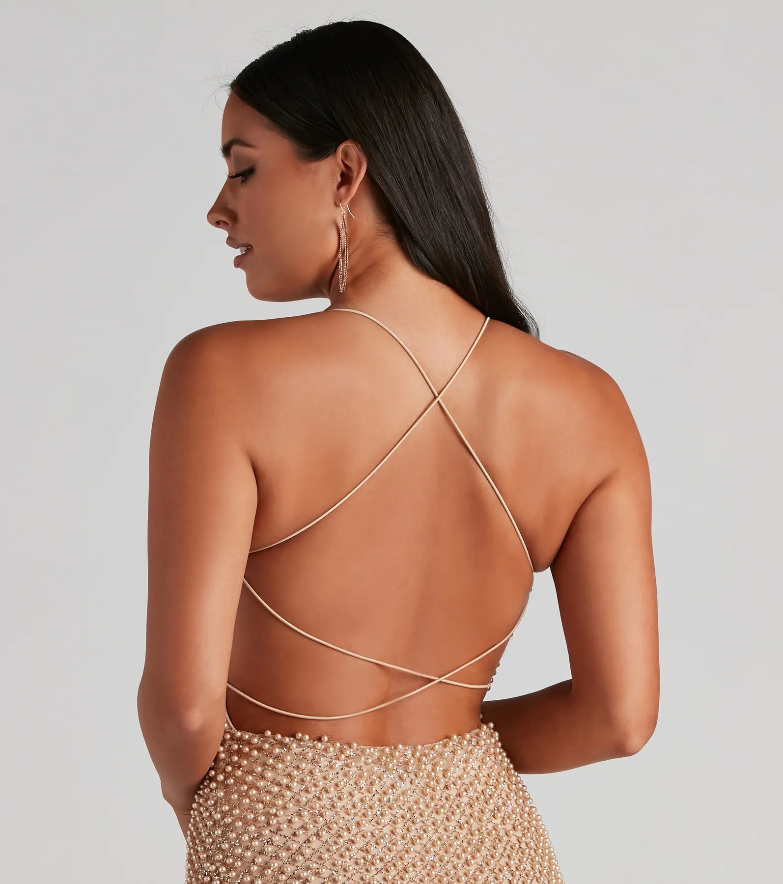 Brigitta Pearl Embroidered Mini Dress - Image 13